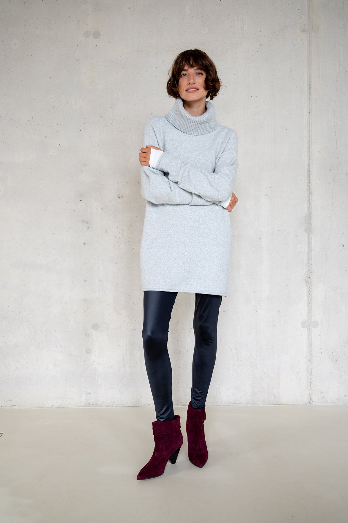 JUMPER (W25B370LTD) GREY MELANGE