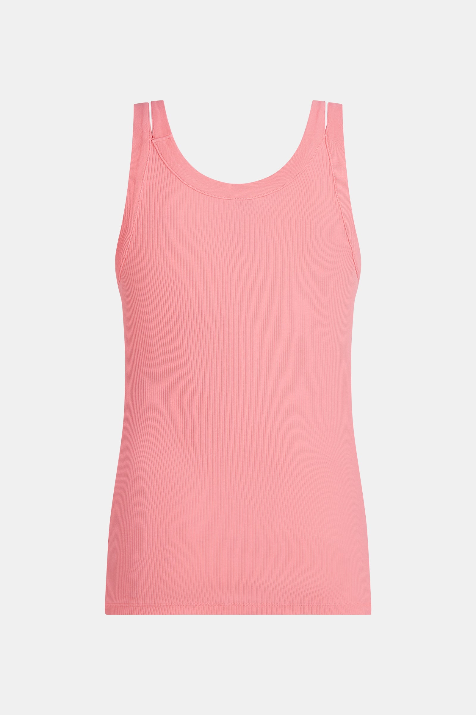 SINGLET PRINT (S25F1419) FLUOR PINK - WHITE