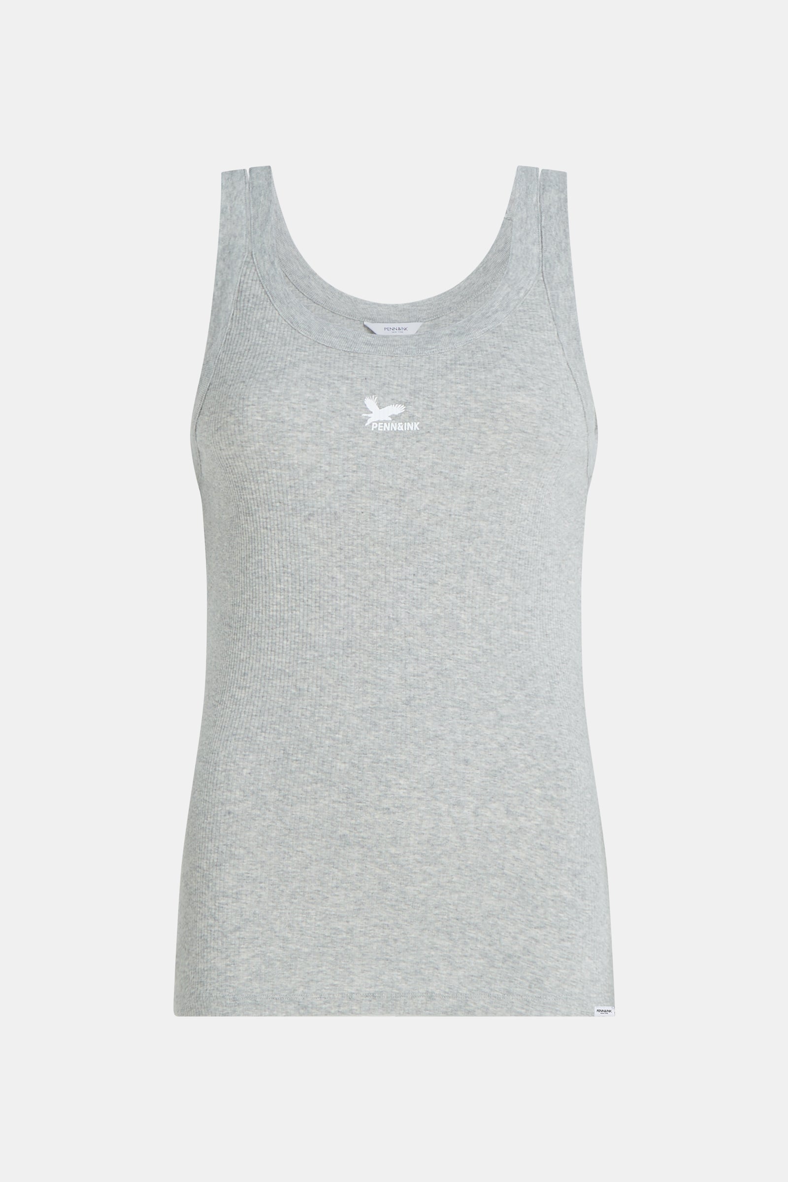 SINGLET PRINT (S25F1419) GREY MELANGE - WHITE