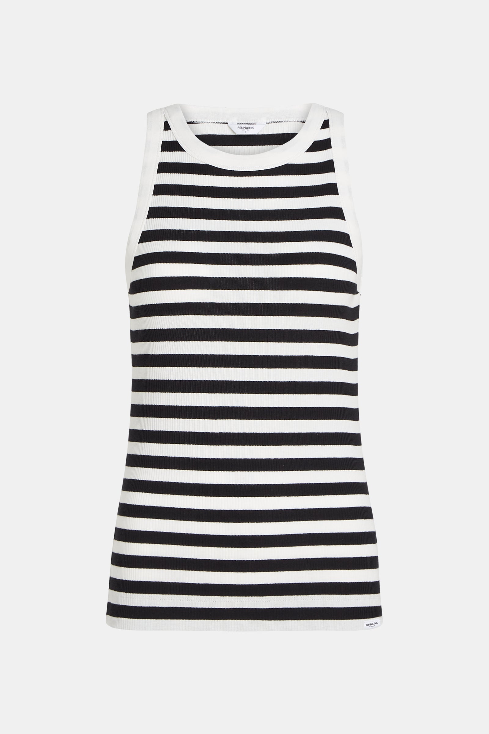 SINGLET SMALL STRIPE (S25F1581) ECRU - BLACK