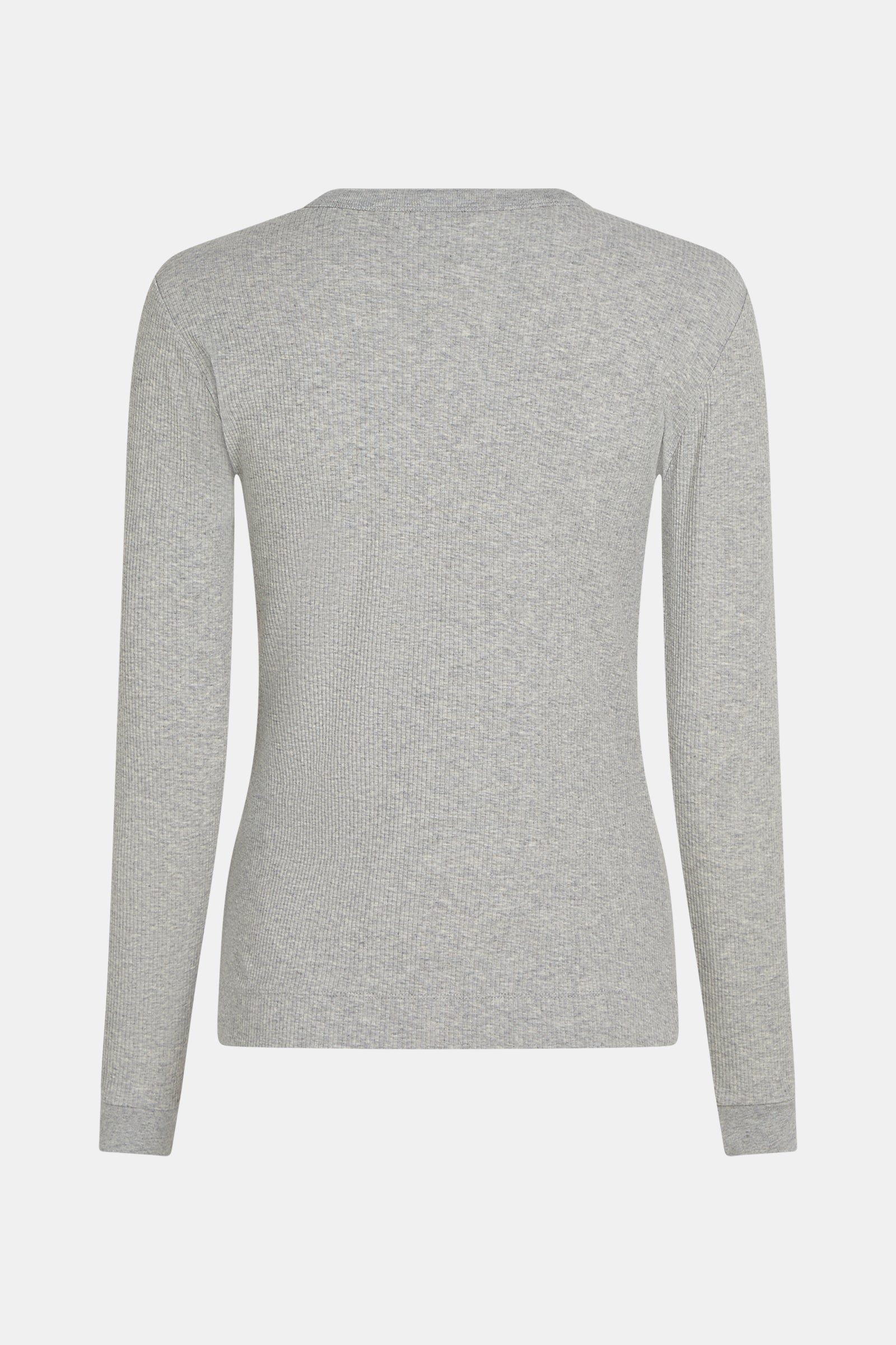 LONGSLEEVE PRINT (S25F1588) GREY MELANGE - WHITE