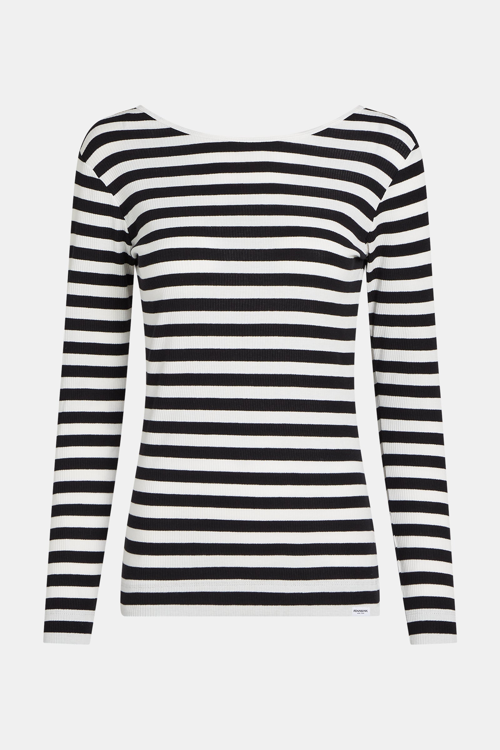 LONGSLEEVE STRIPE (S25F1589) ECRU - BLACK