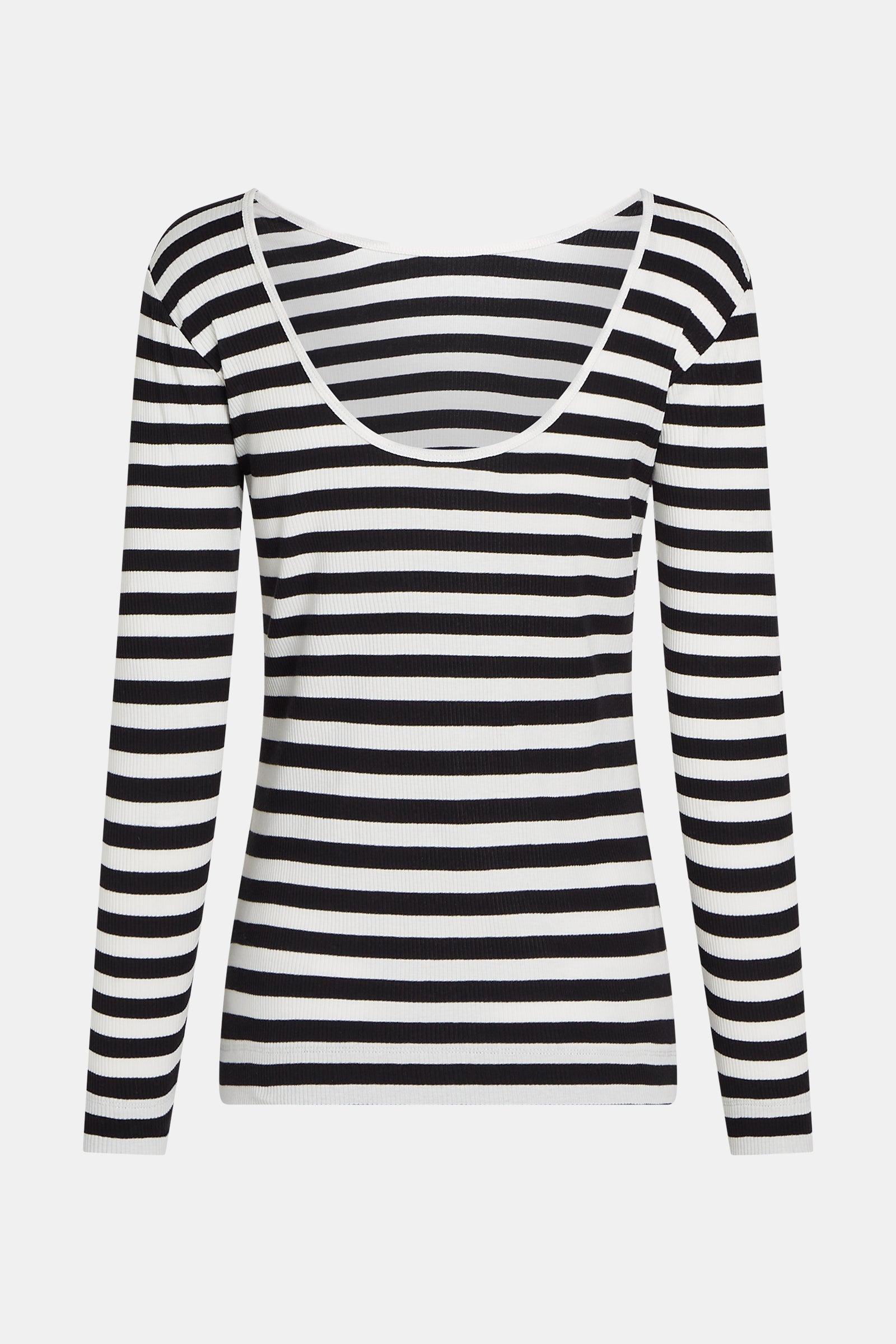 LONGSLEEVE STRIPE (S25F1589) ECRU - BLACK