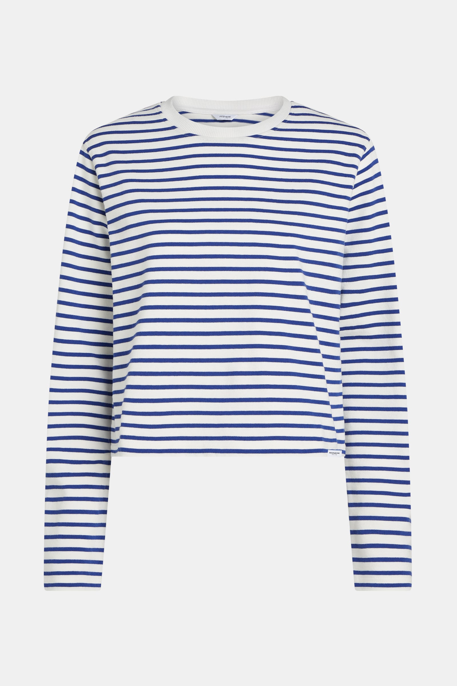 SWEATER STRIPE (S25F1628) ECRU - ROYAL BLUE