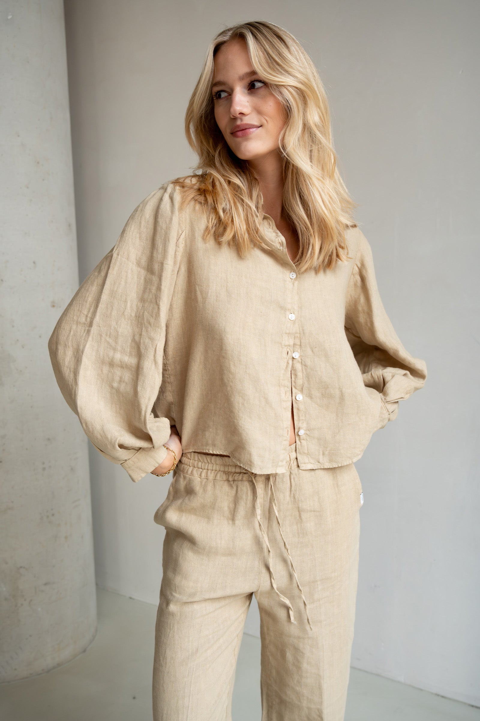 BLOUSE (S25Z712) SAFARI