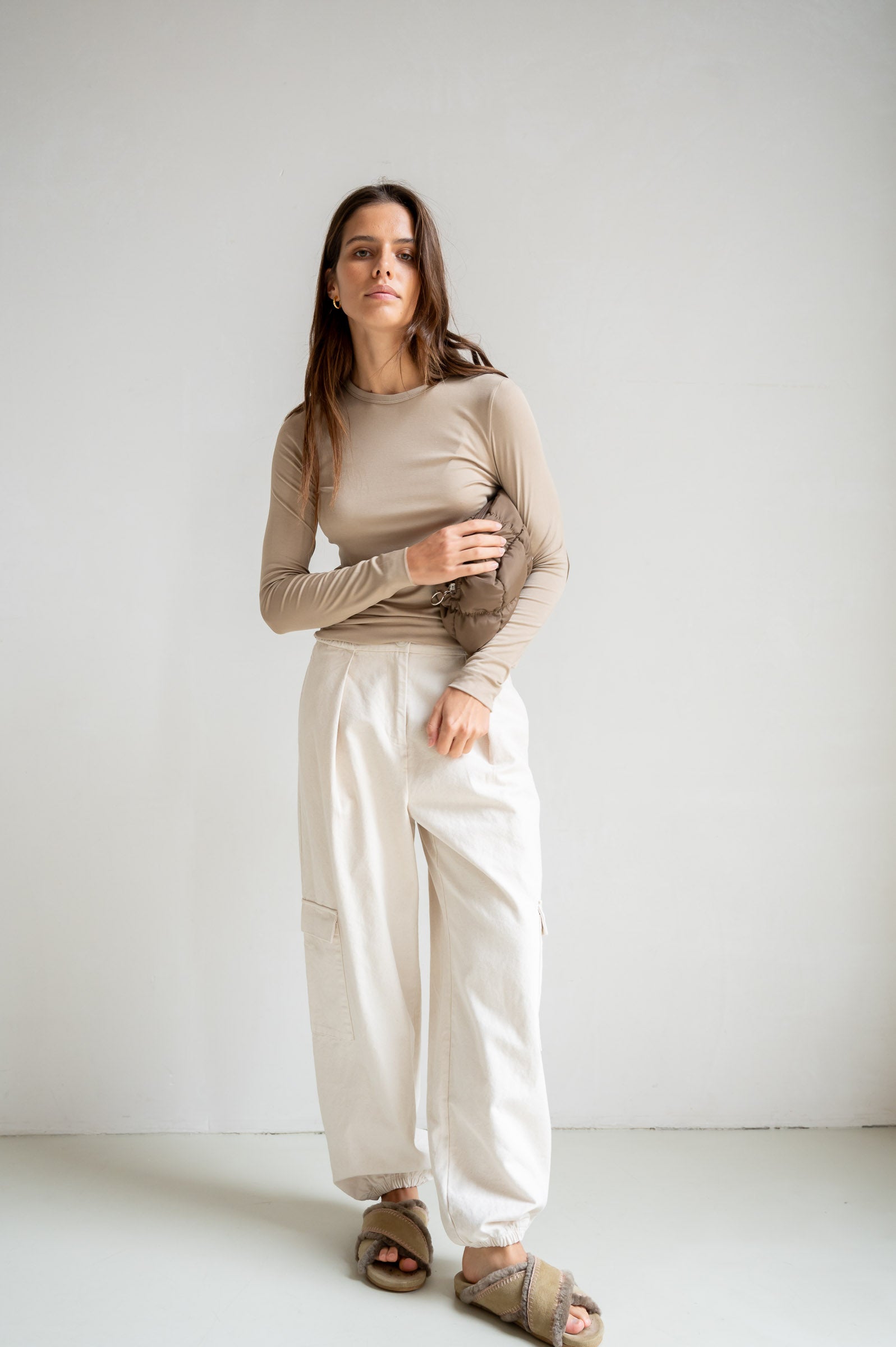 CARGO TROUSERS (S26C354) ECRU