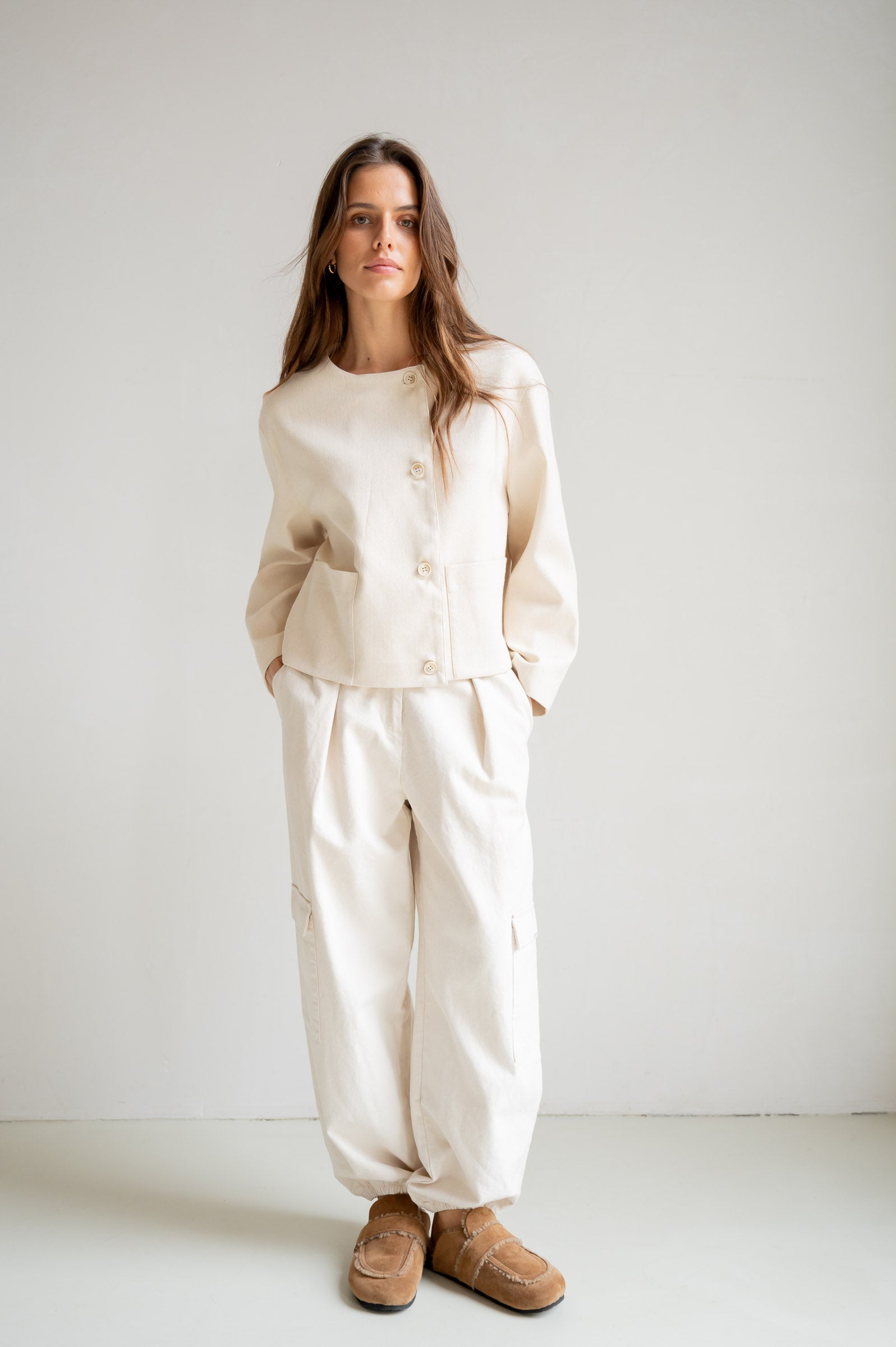 JACKET (S26C361) ECRU