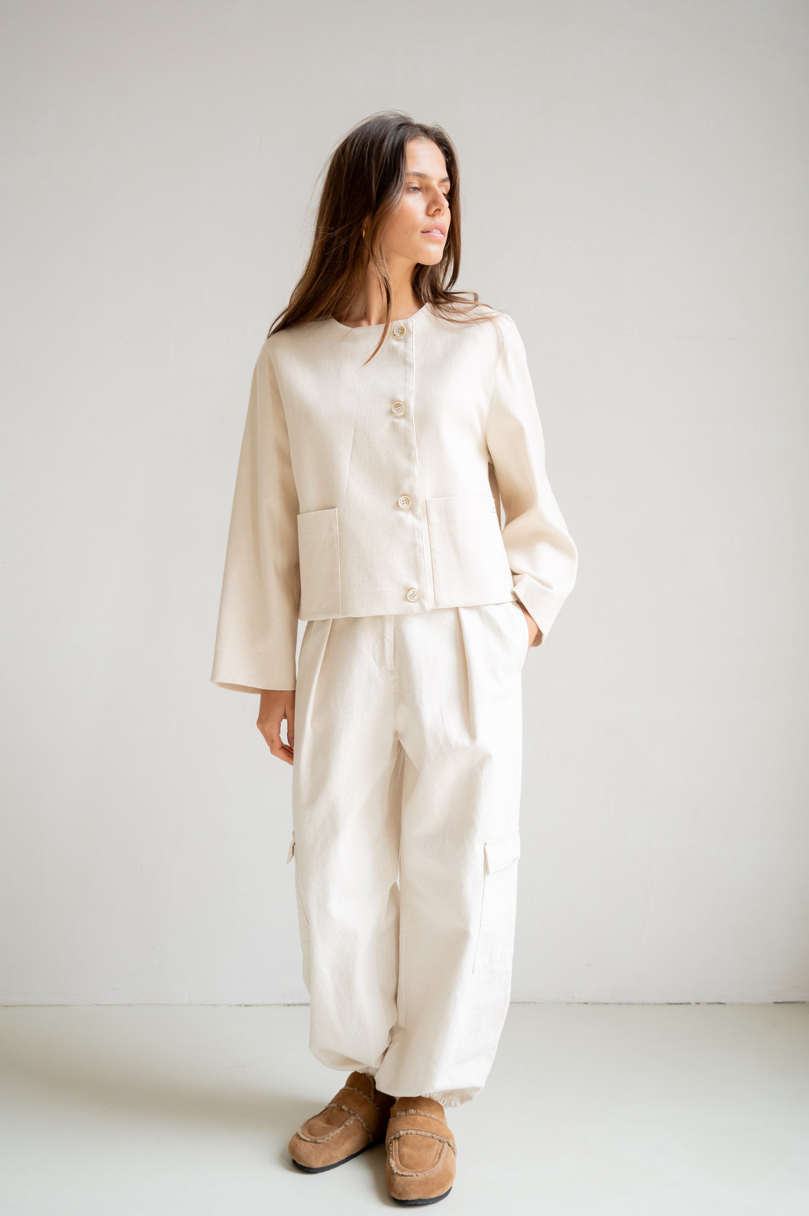 JACKET (S26C361) ECRU