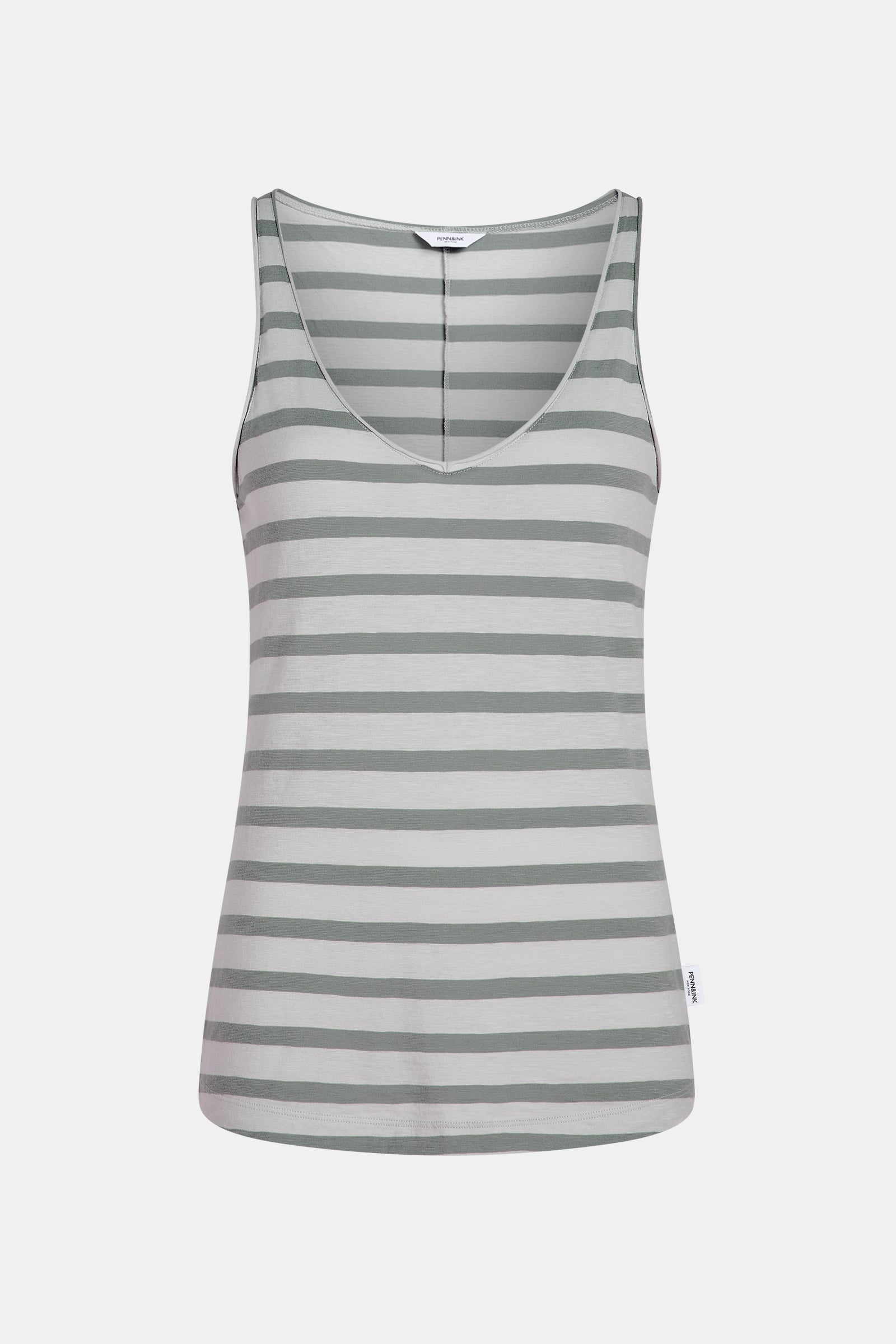 SINGLET STRIPE (S26F1802) CHALK - MONUMENT