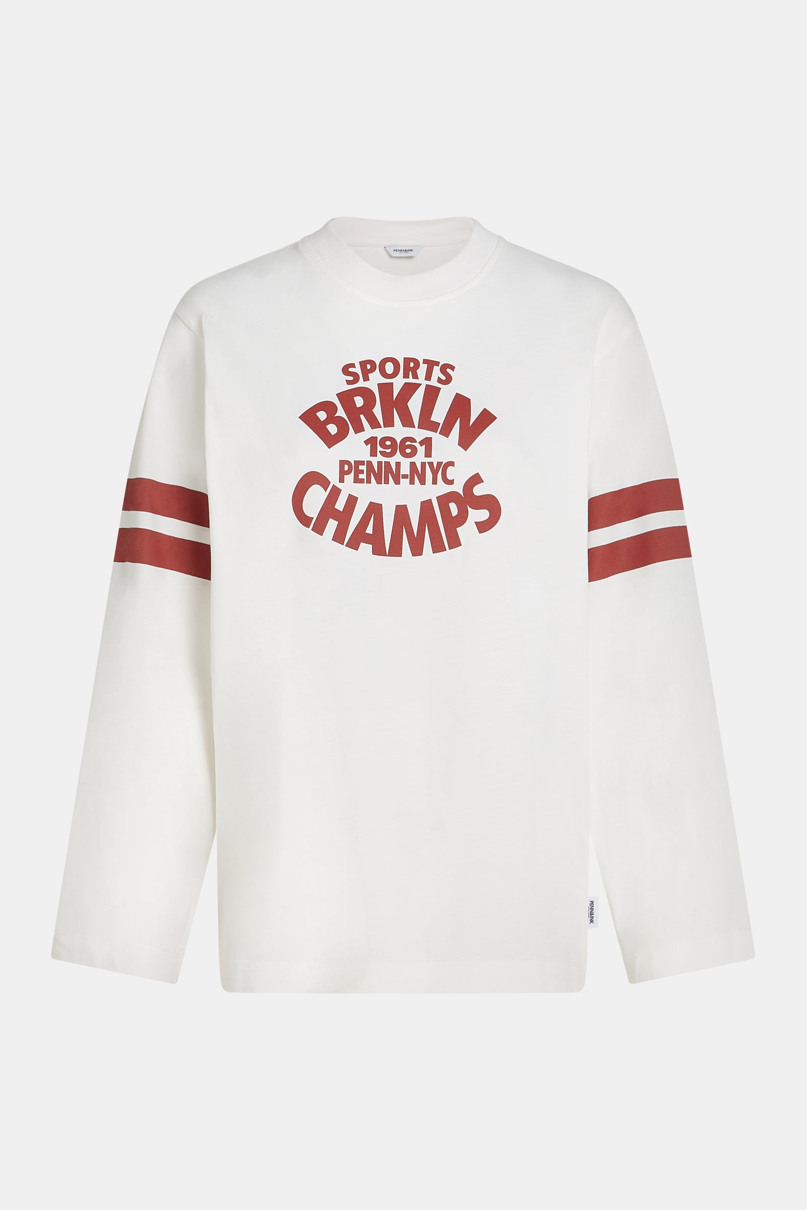 LONGSLEEVE PRINT (S26F1807) ECRU - BURGUNDY