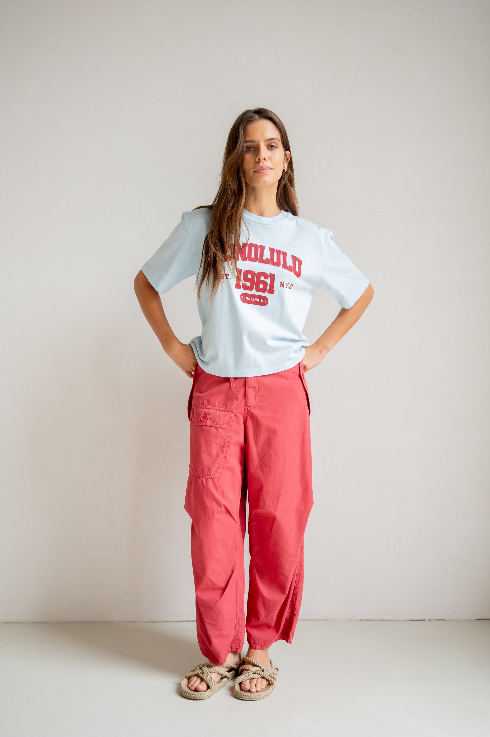 T-SHIRT PRINT (S26F1814) SKYRIDER - CARDINAL