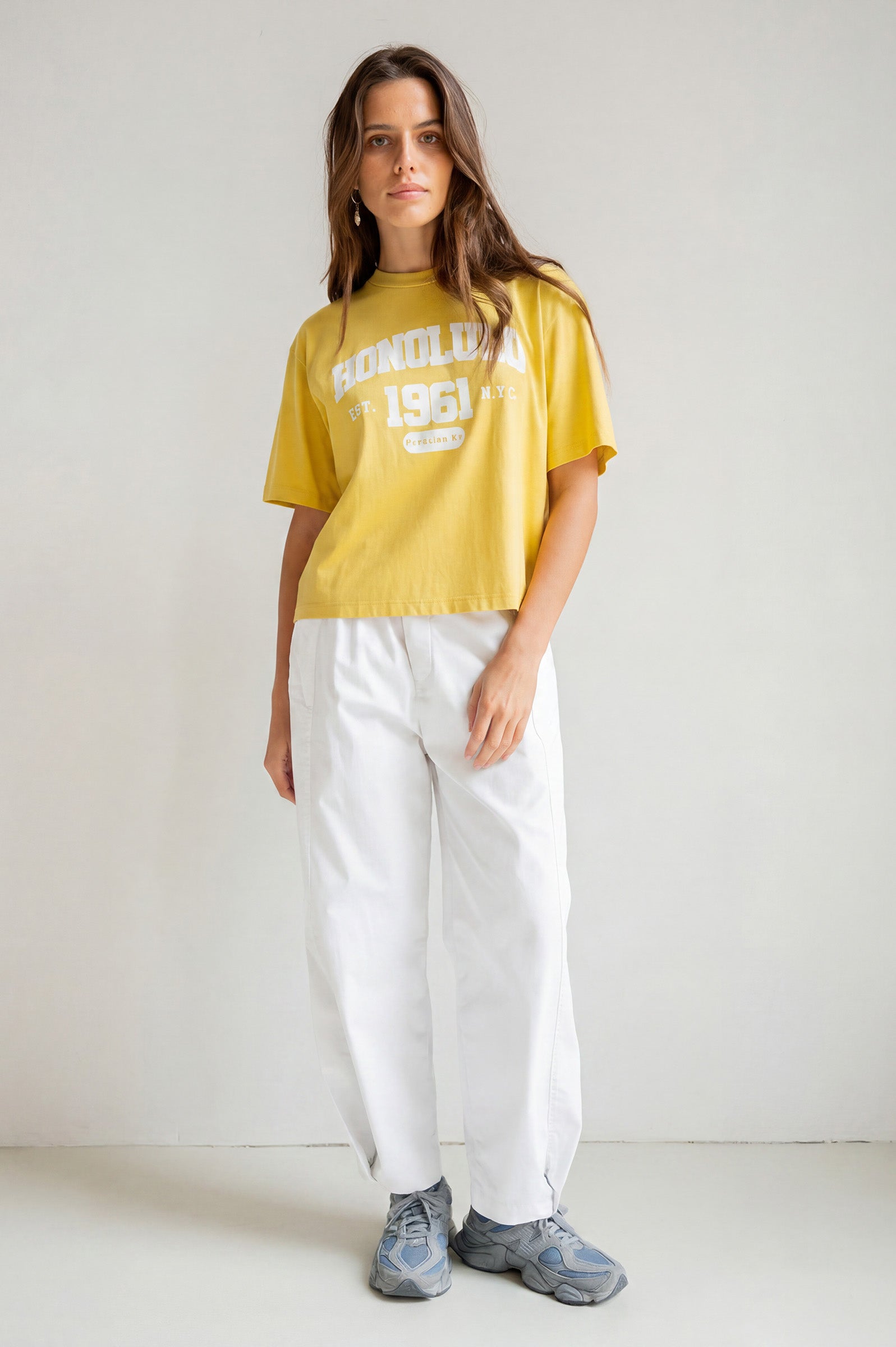T-SHIRT PRINT (S26F1814) BAMBOO - ECRU