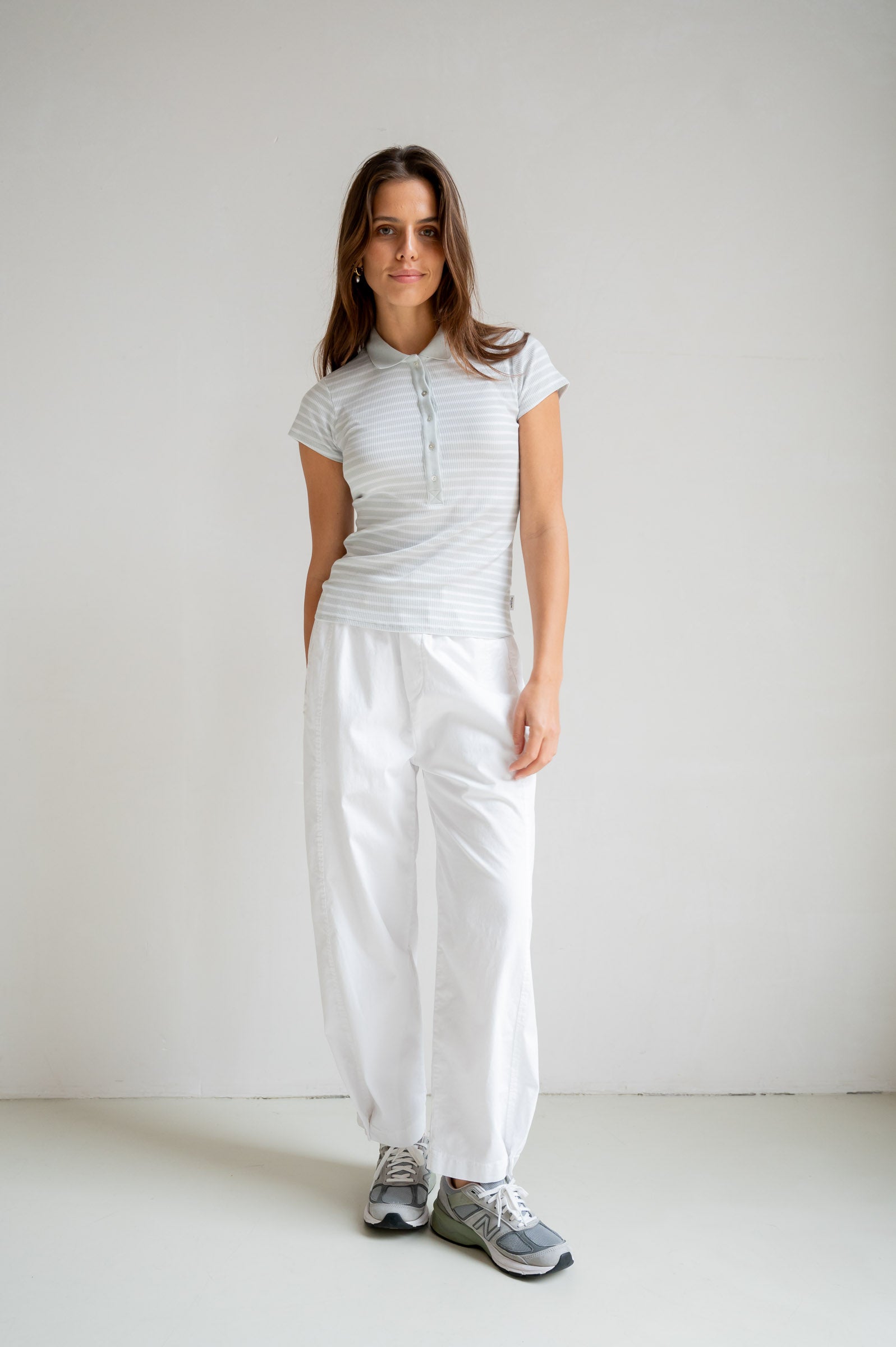 T-SHIRT STRIPE (S26F1820) CHALK - WHITE