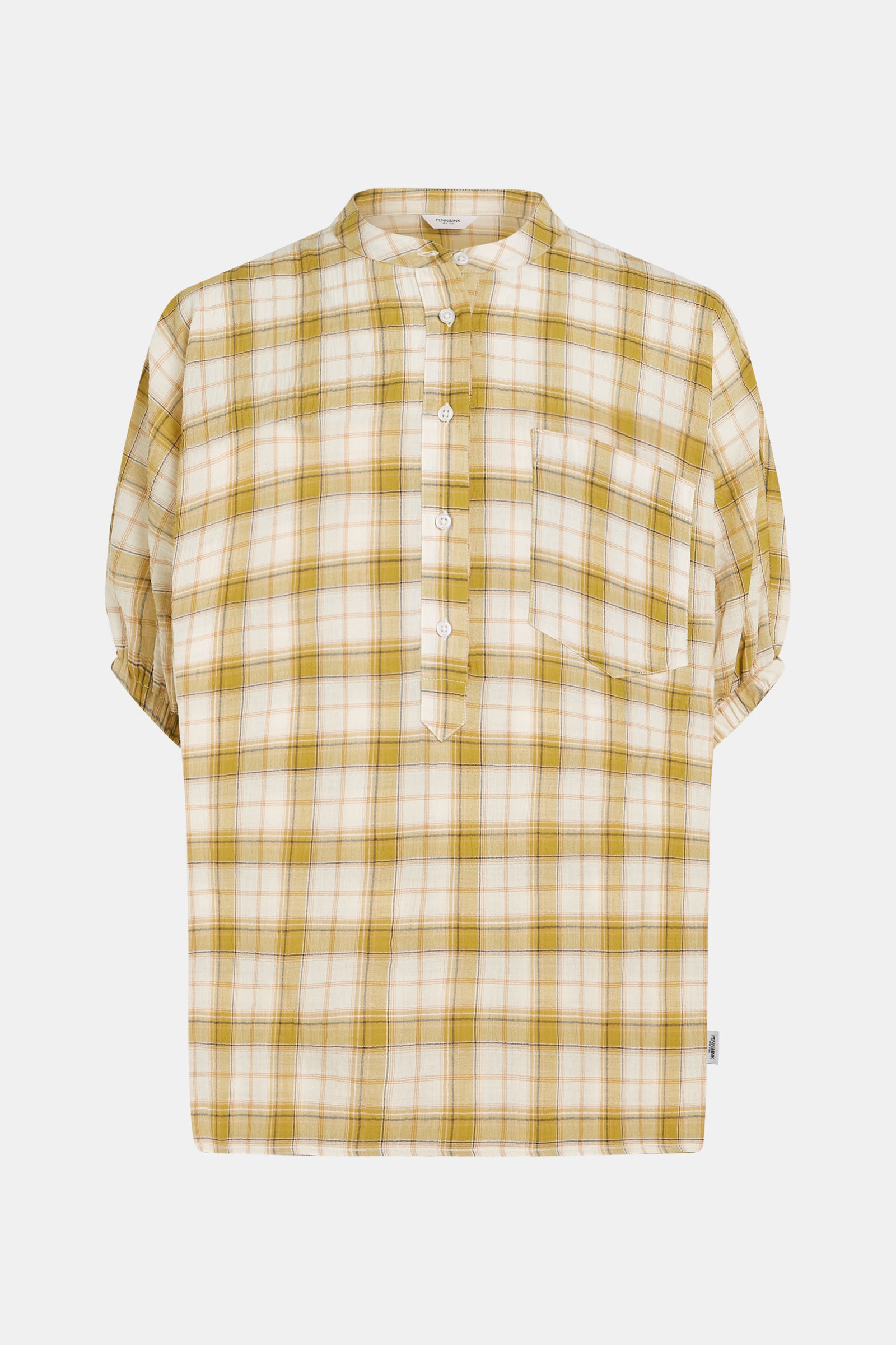 BLOUSE (S26F1822) BAMBOO CHECK