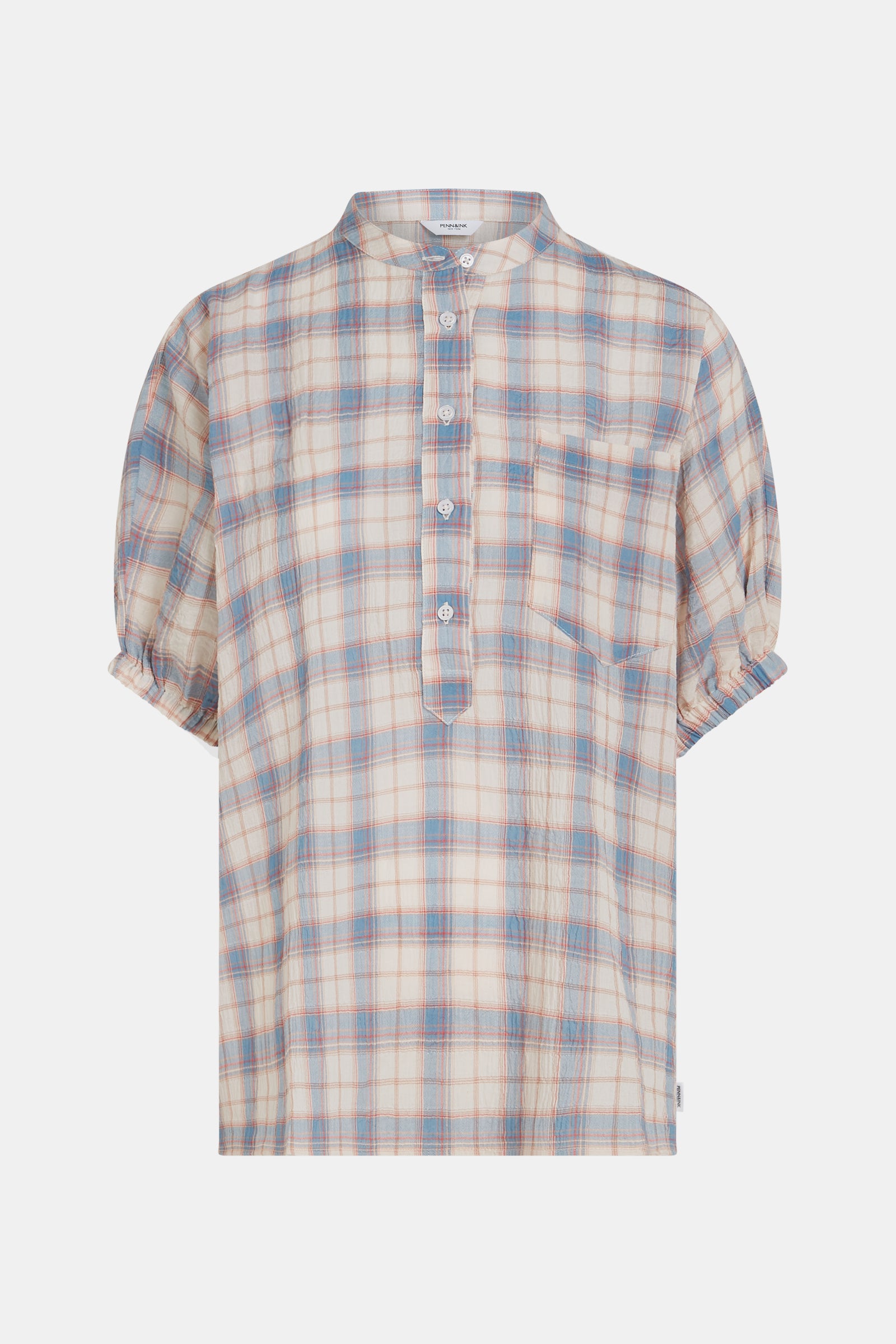 BLOUSE (S26F1822) BLUE CHECK