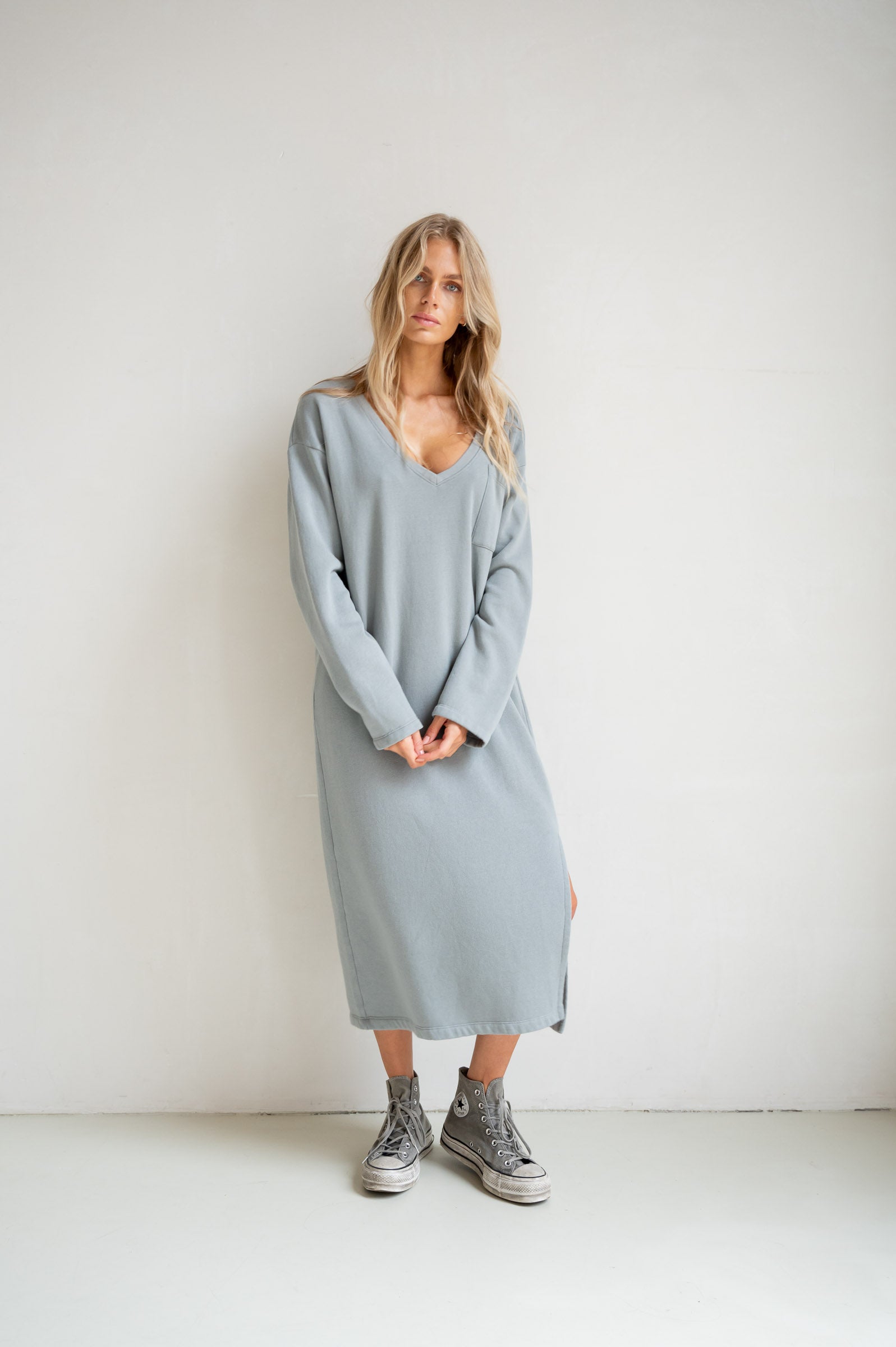 DRESS PRINT (S26F1829) MONUMENT - ECRU