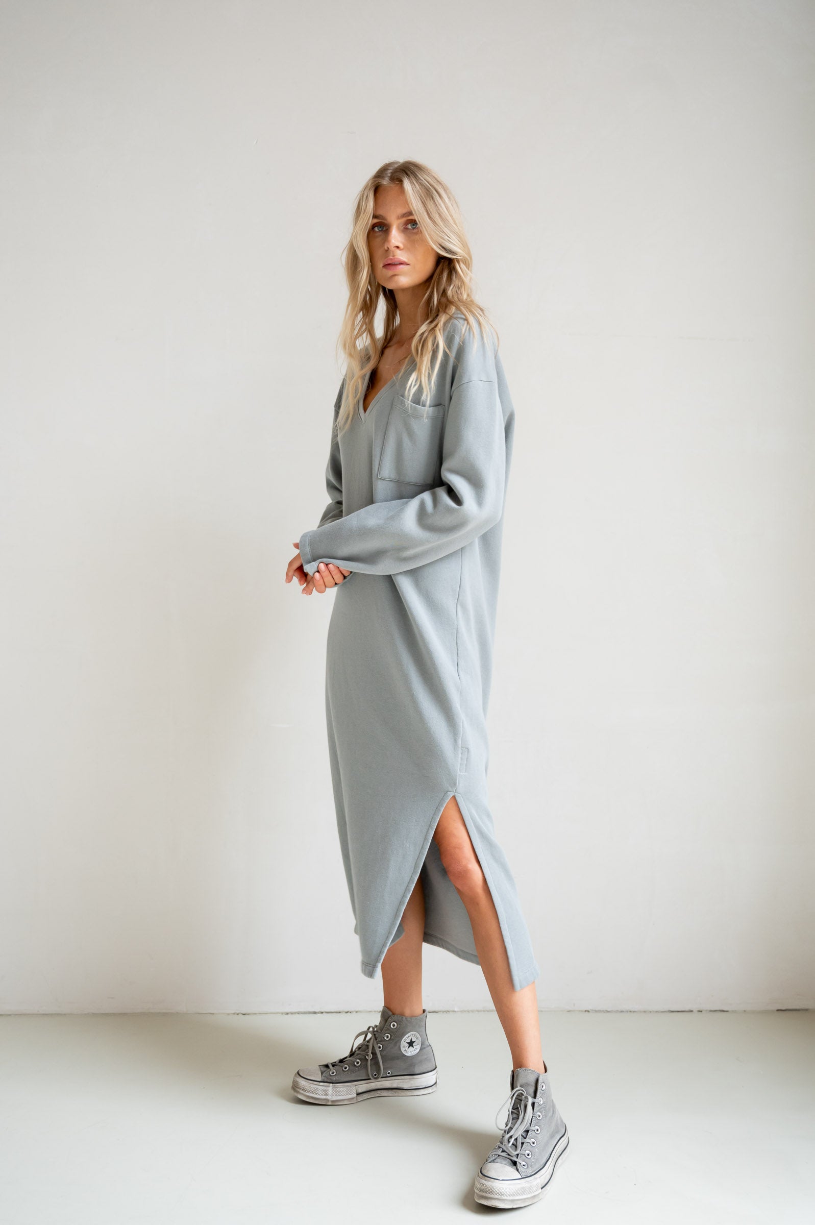 DRESS PRINT (S26F1829) MONUMENT - ECRU