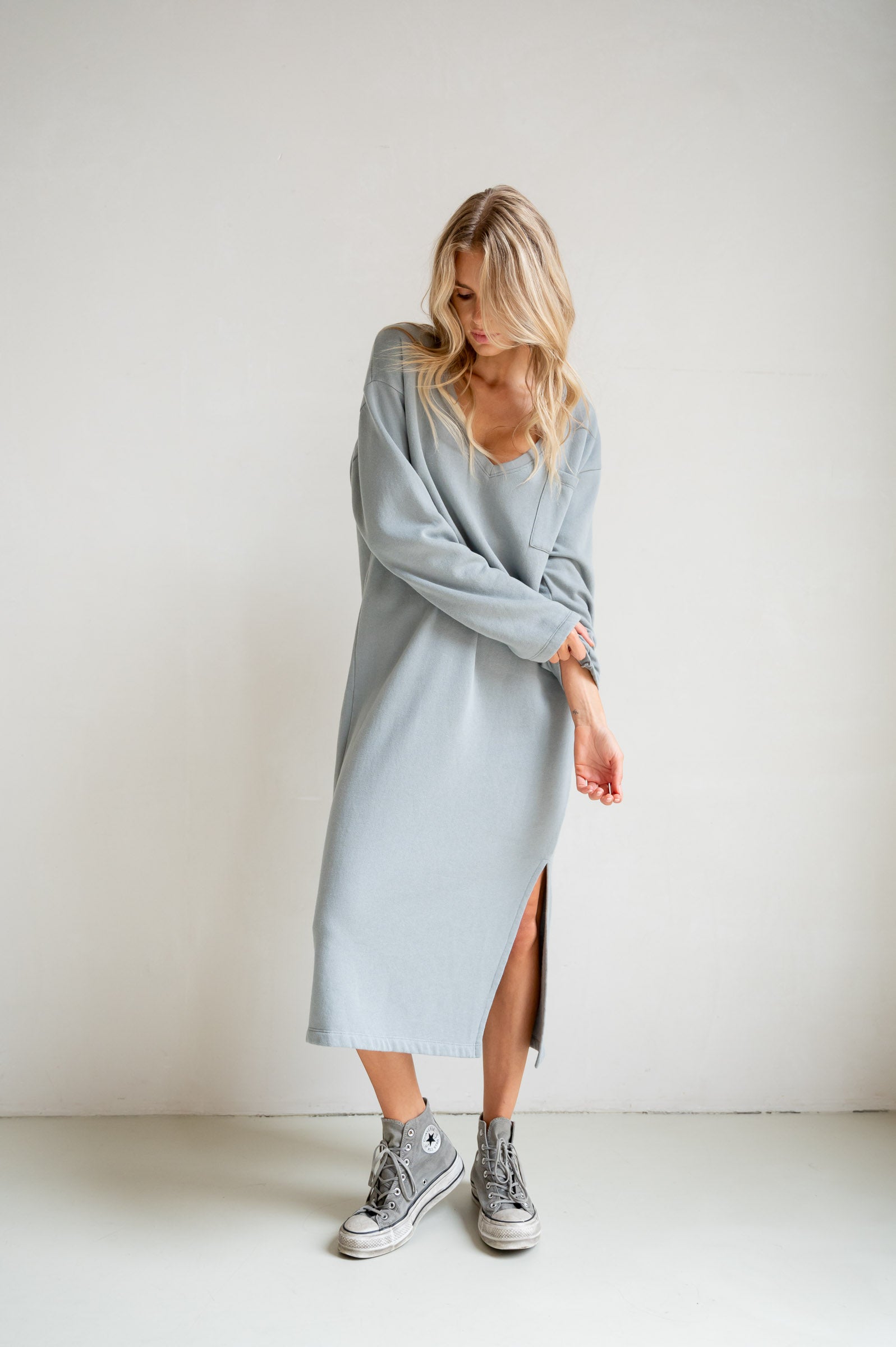 DRESS PRINT (S26F1829) MONUMENT - ECRU