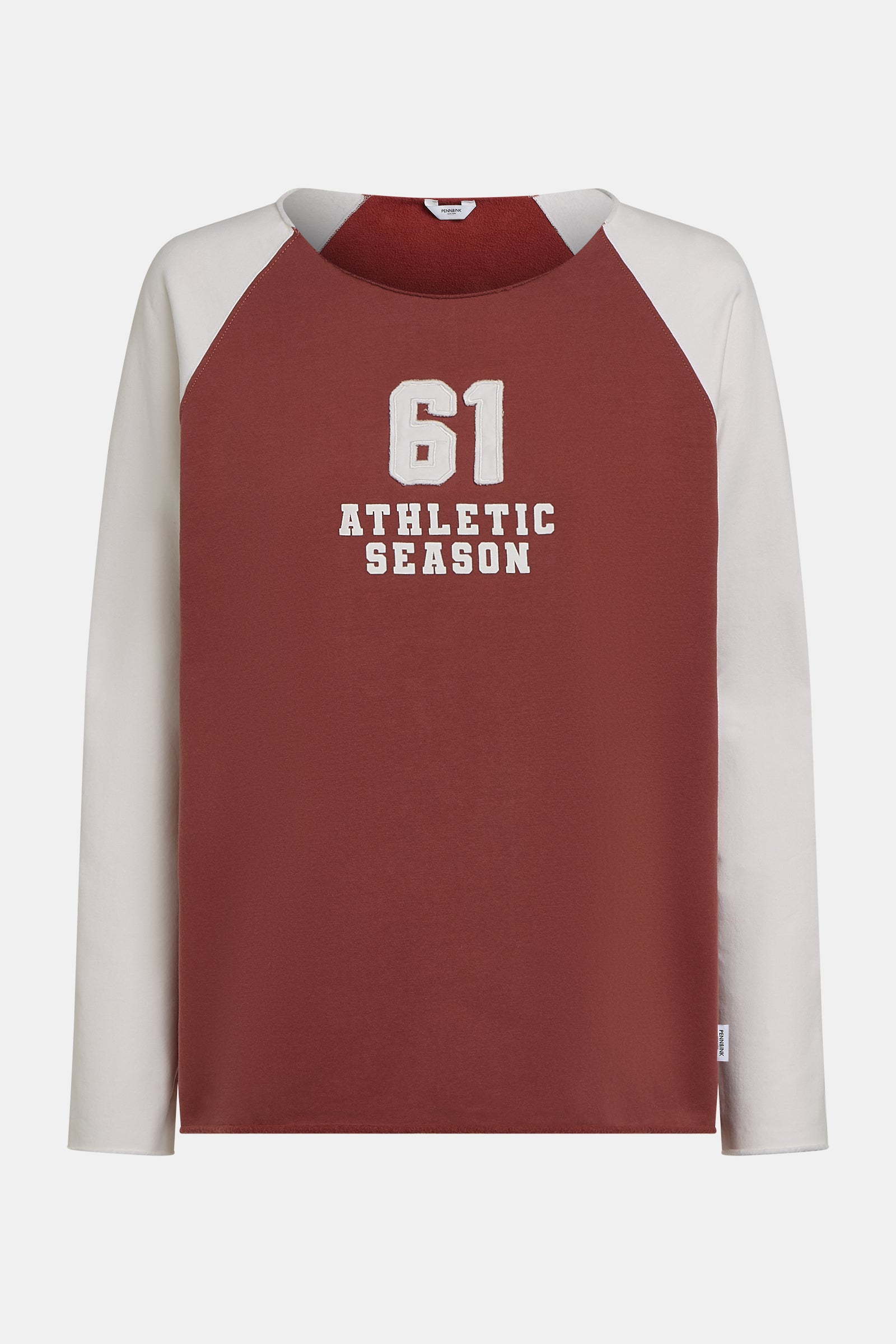 SWEATER PRINT (S26F1832) BURGUNDY - ECRU