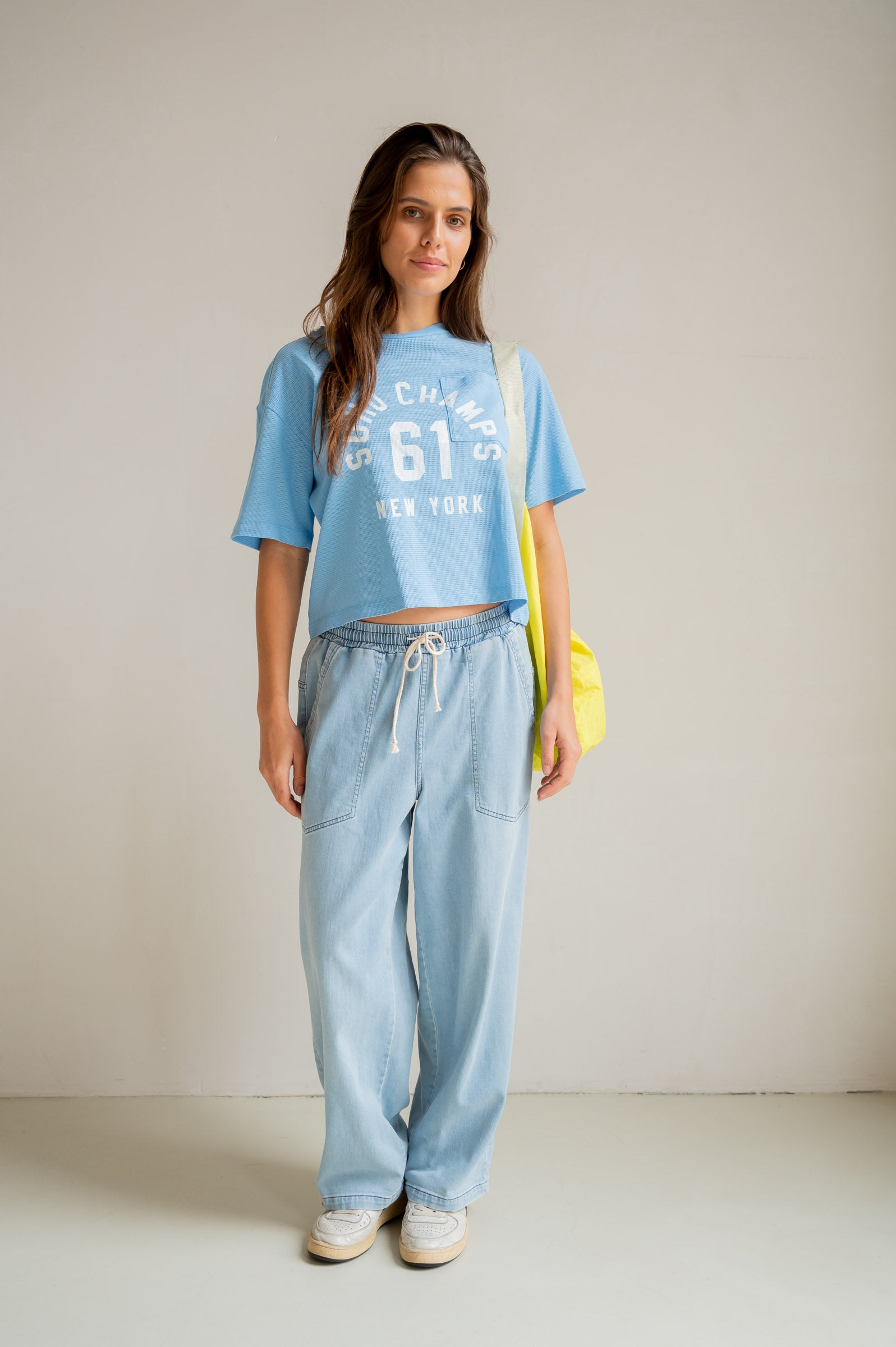 T-SHIRT PRINT (S26F1839) CIEL - WHITE