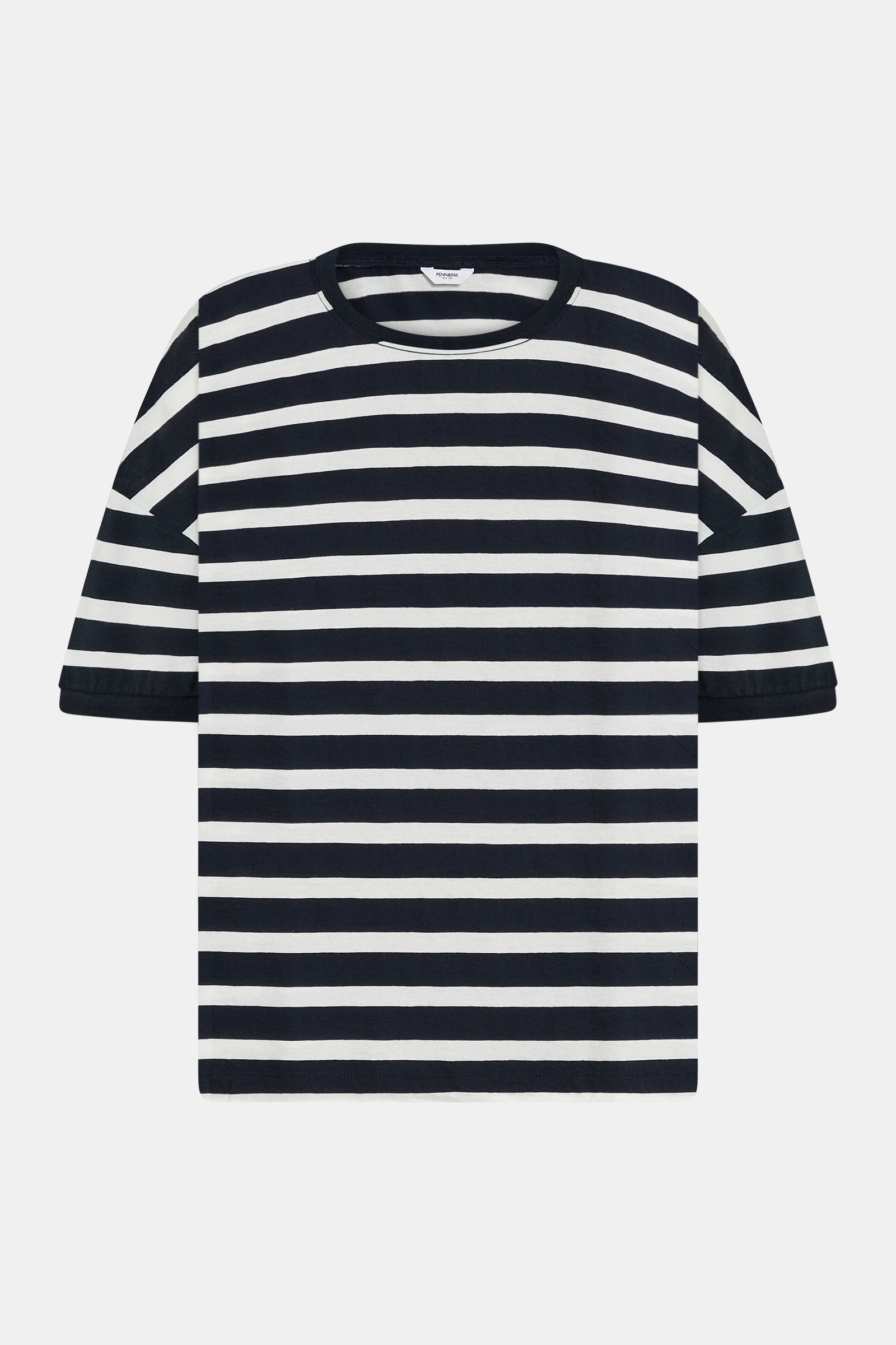 T-SHIRT (S26F1870LTD) NAVY - ECRU