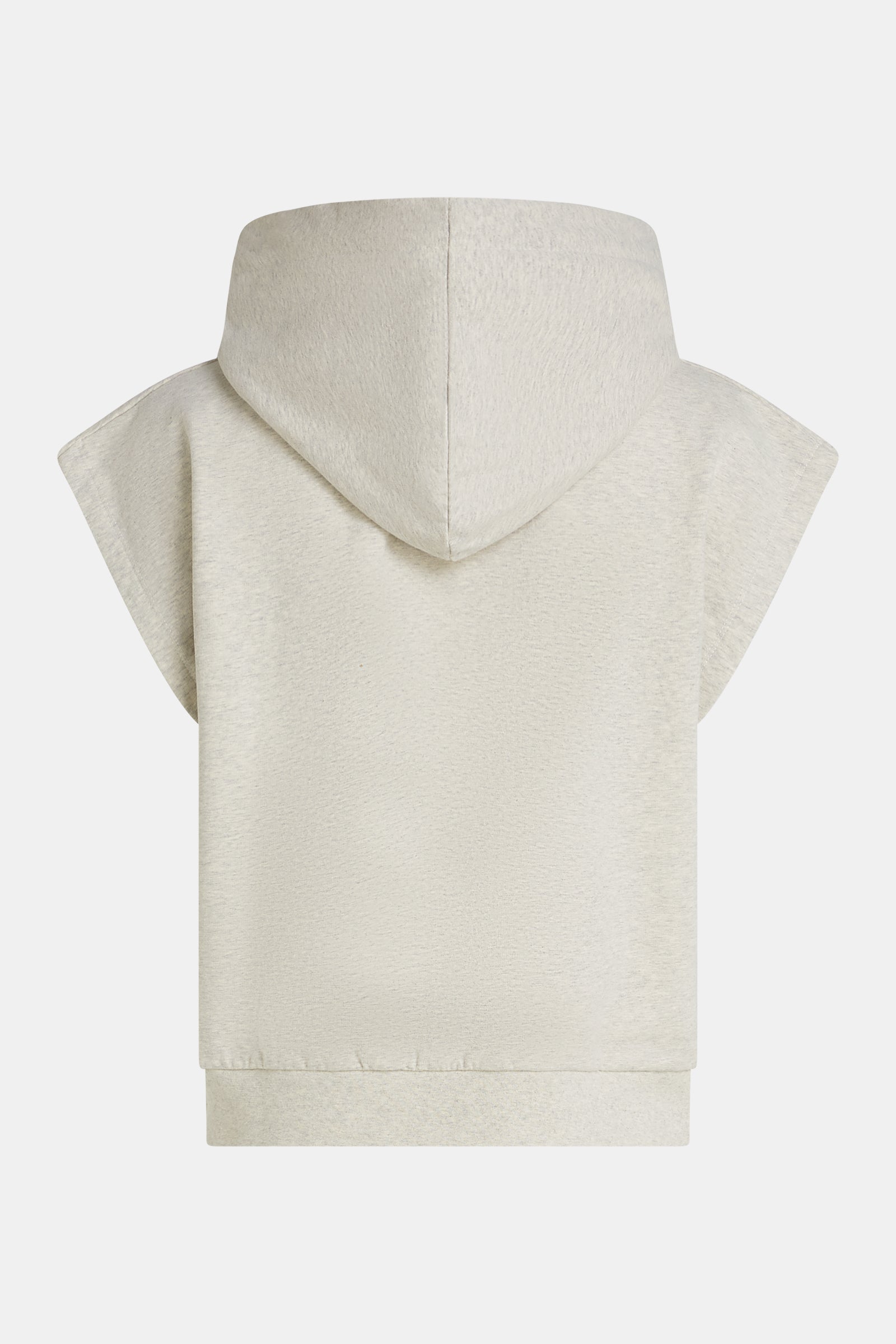 HOODIE (S26F1873LTD) GREY MELANGE - WHITE