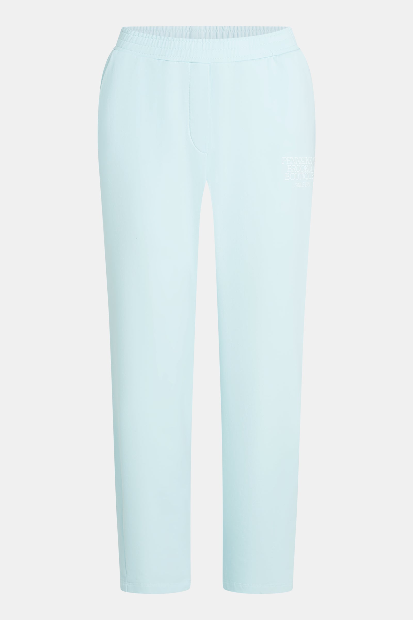 TROUSERS (S26F1875LTD) PASTEL BLUE - WHITE