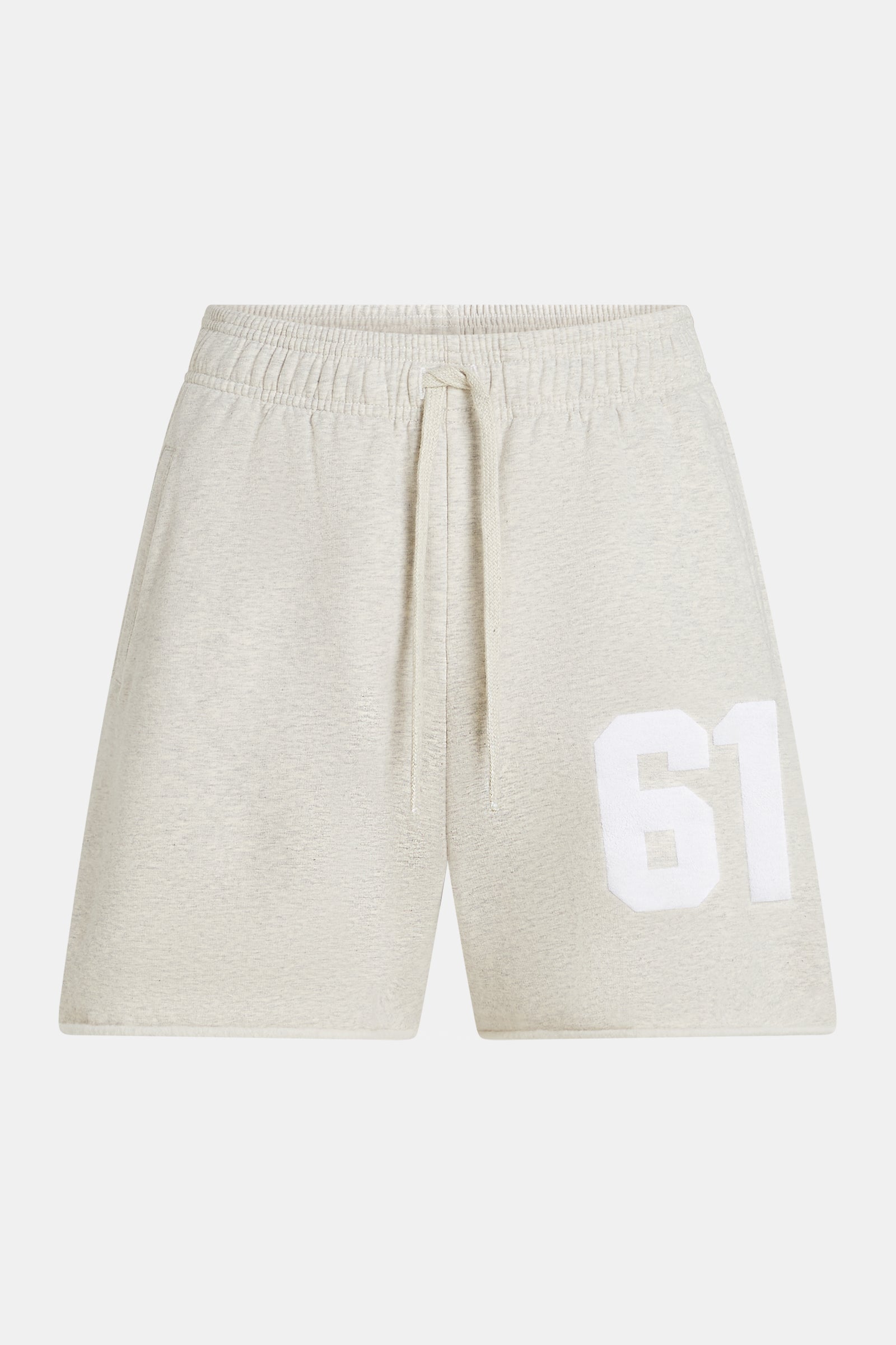 SHORTS (S26F1890LTD) GREY MELANGE - WHITE