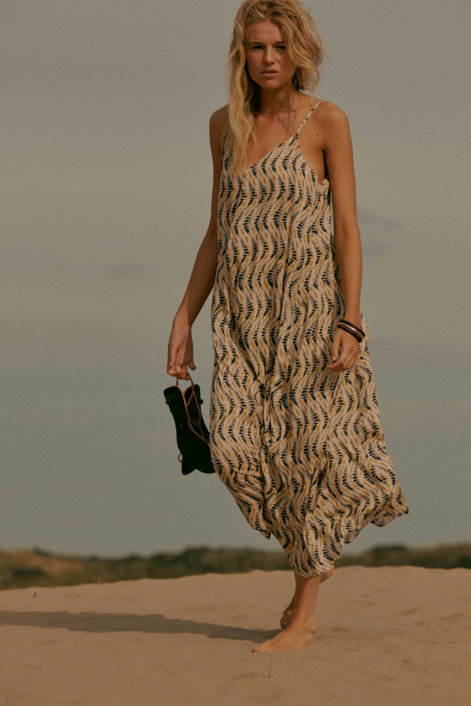 DRESS (S26F1864LTD) SAND - NAVY