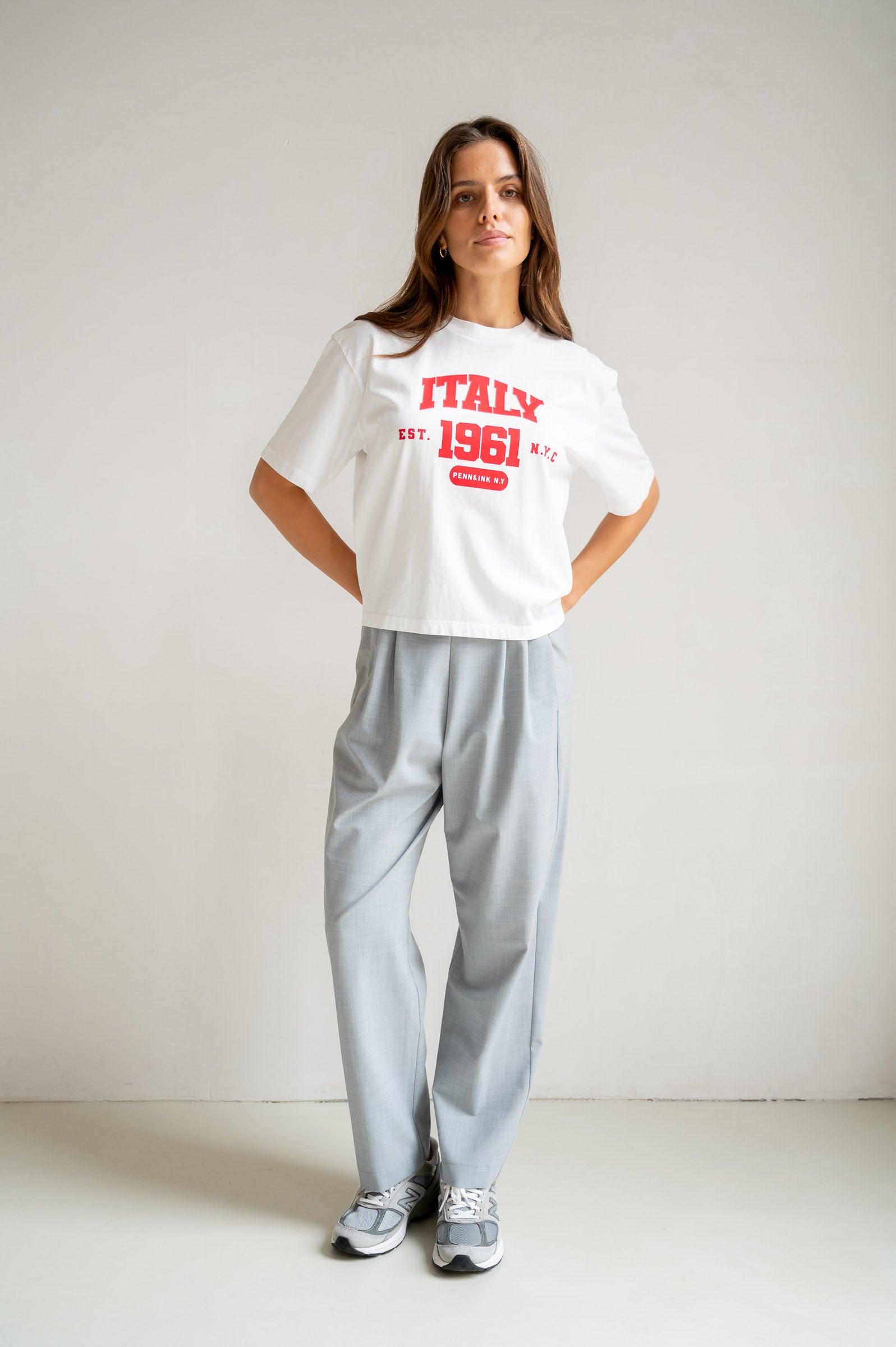 TROUSERS (S26N1721) GREY MELANGE