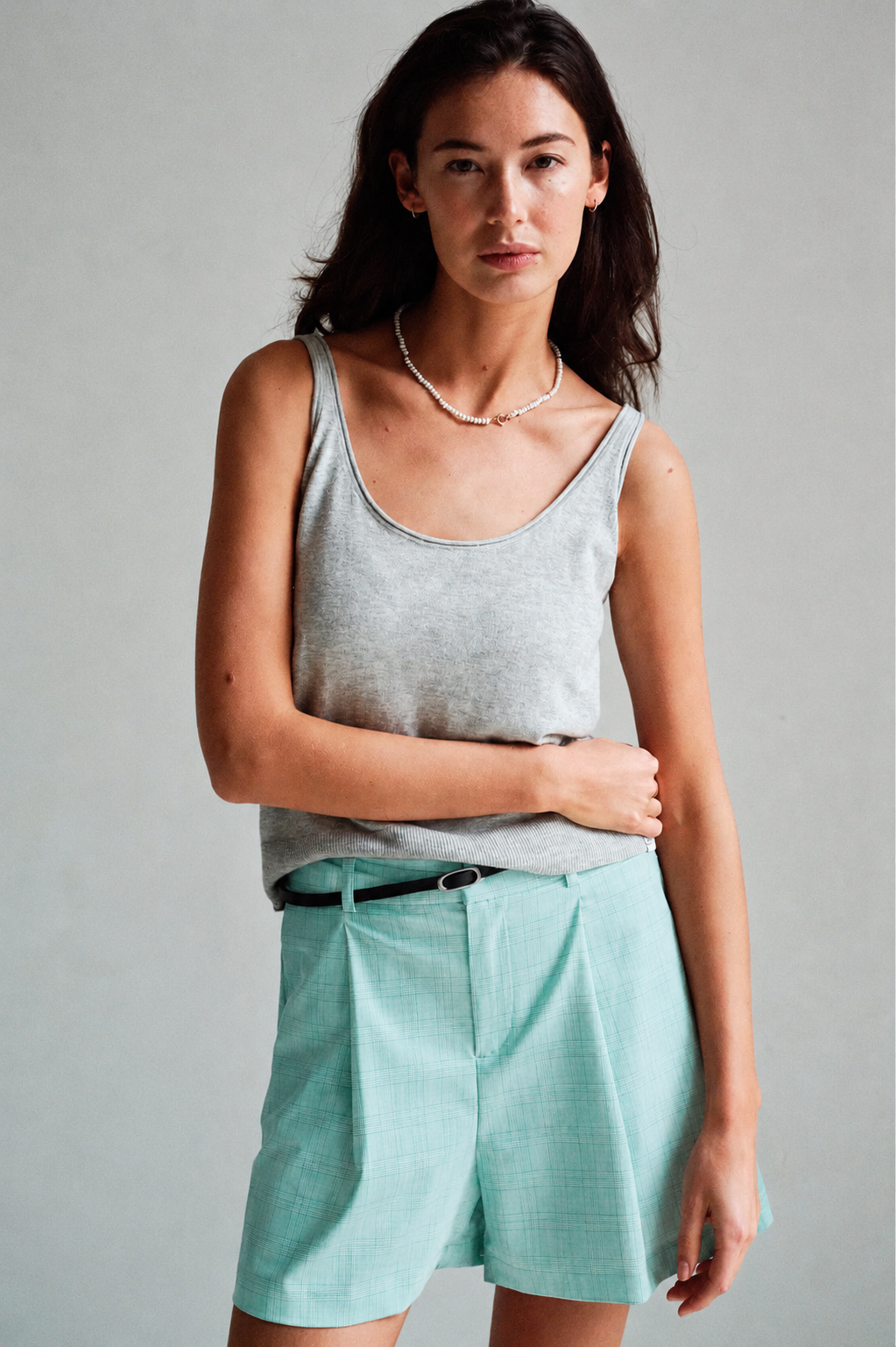 SHORTS (S26N1742LTD) AQUA CHECK