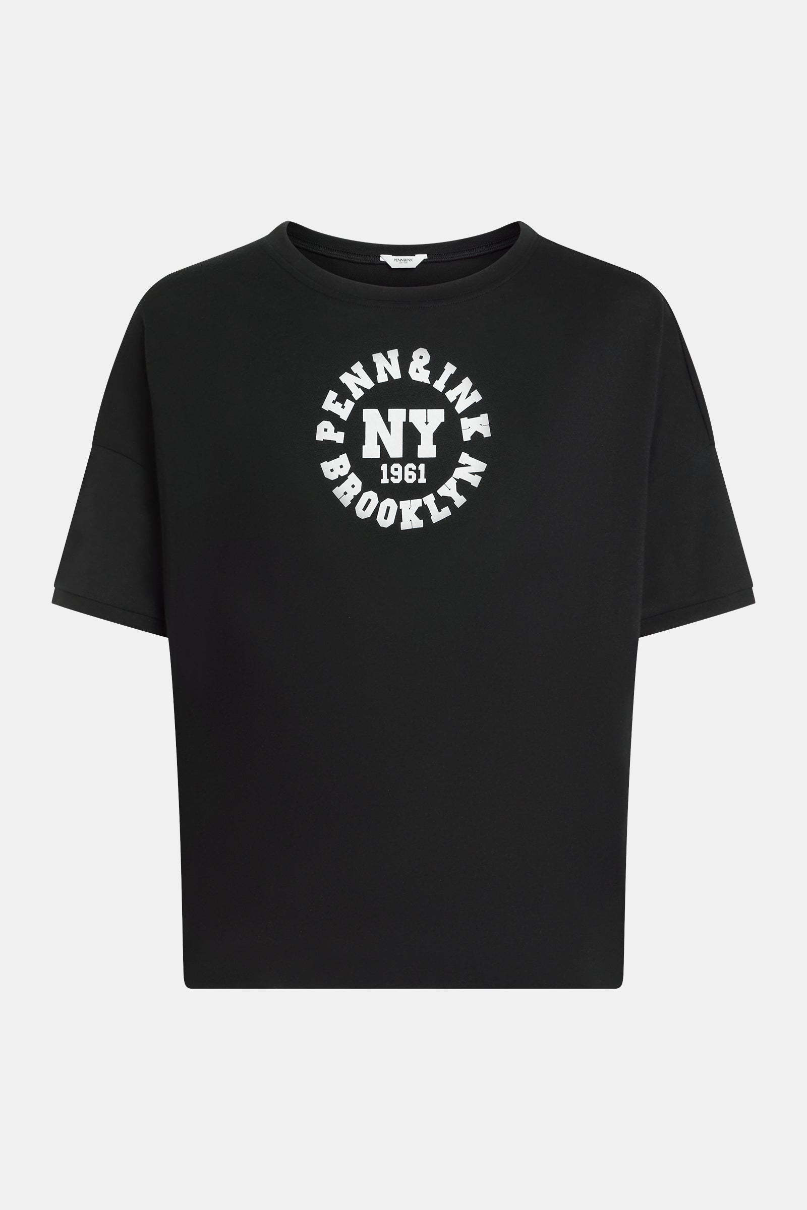 T-SHIRT PRINT (S26T1250) BLACK - WHITE