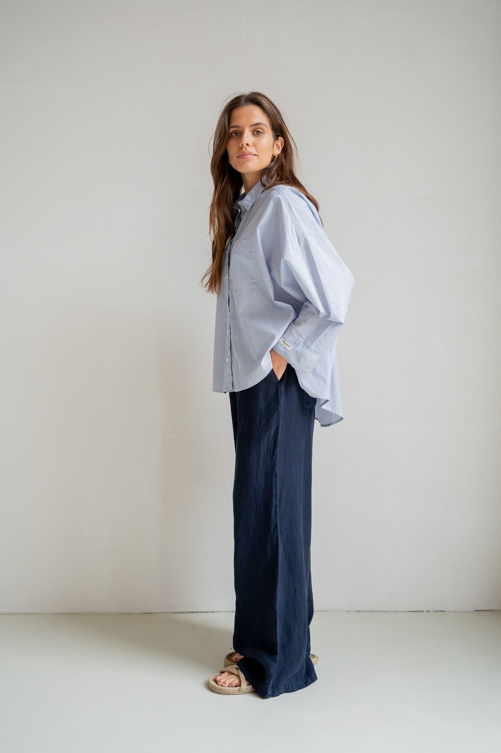 BLOUSE STRIPE (S26Z830) NAVY