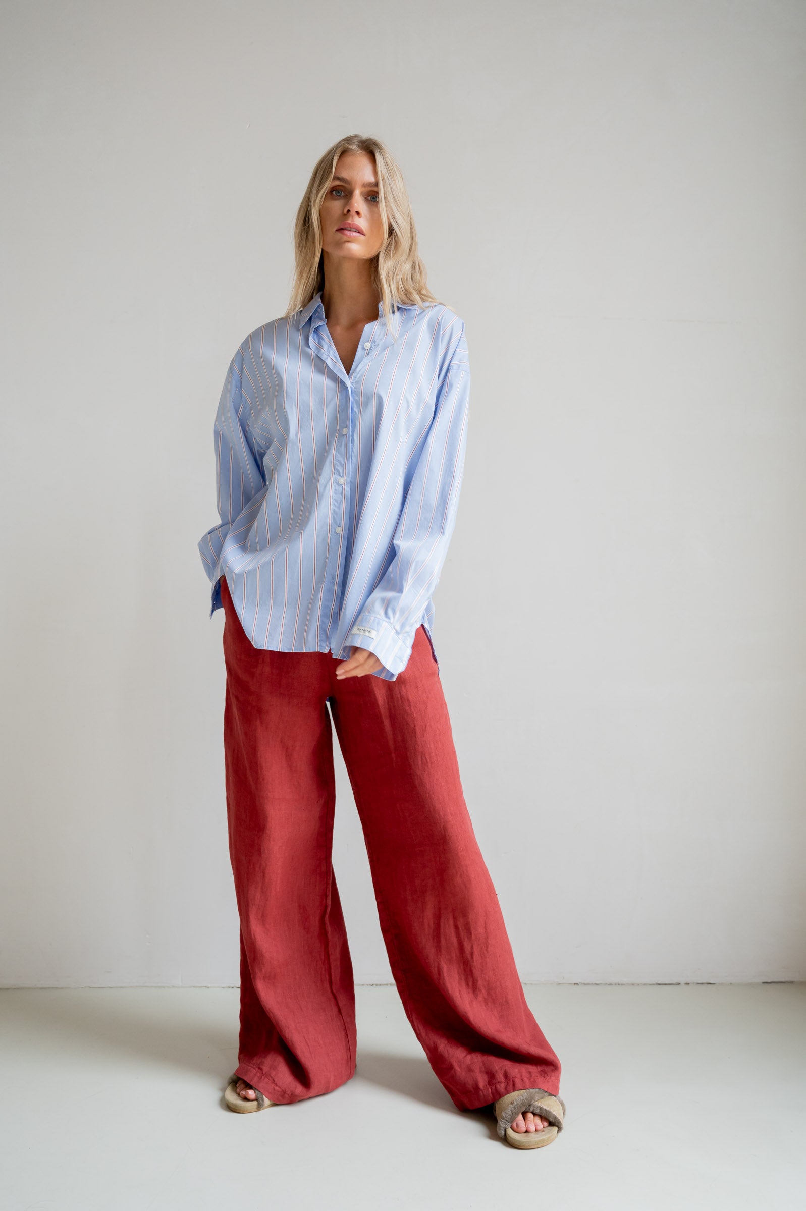 BLOUSE STRIPE (S26Z831) BLUE