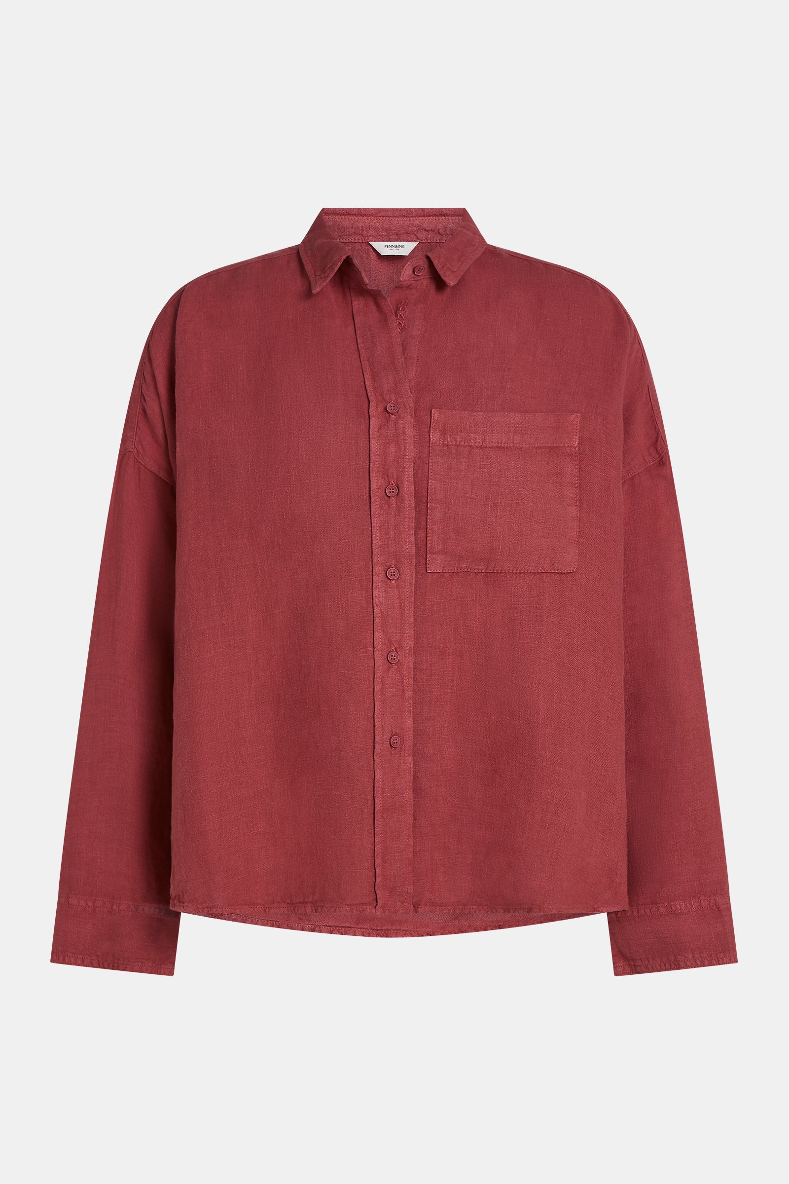 BLOUSE (S26Z845) BURGUNDY