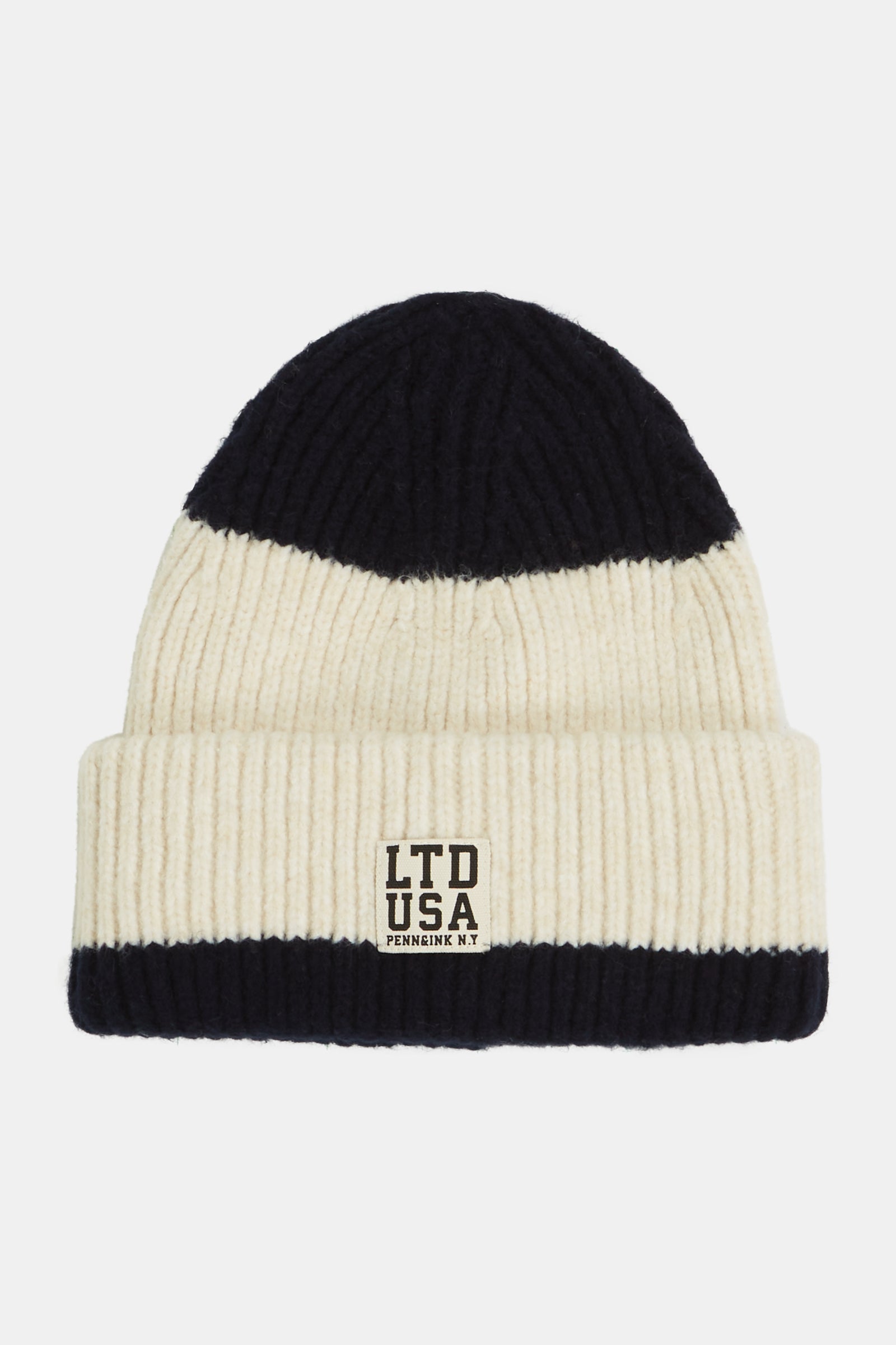 HAT STRIPE (W24B306LTD) NAVY - CREAM