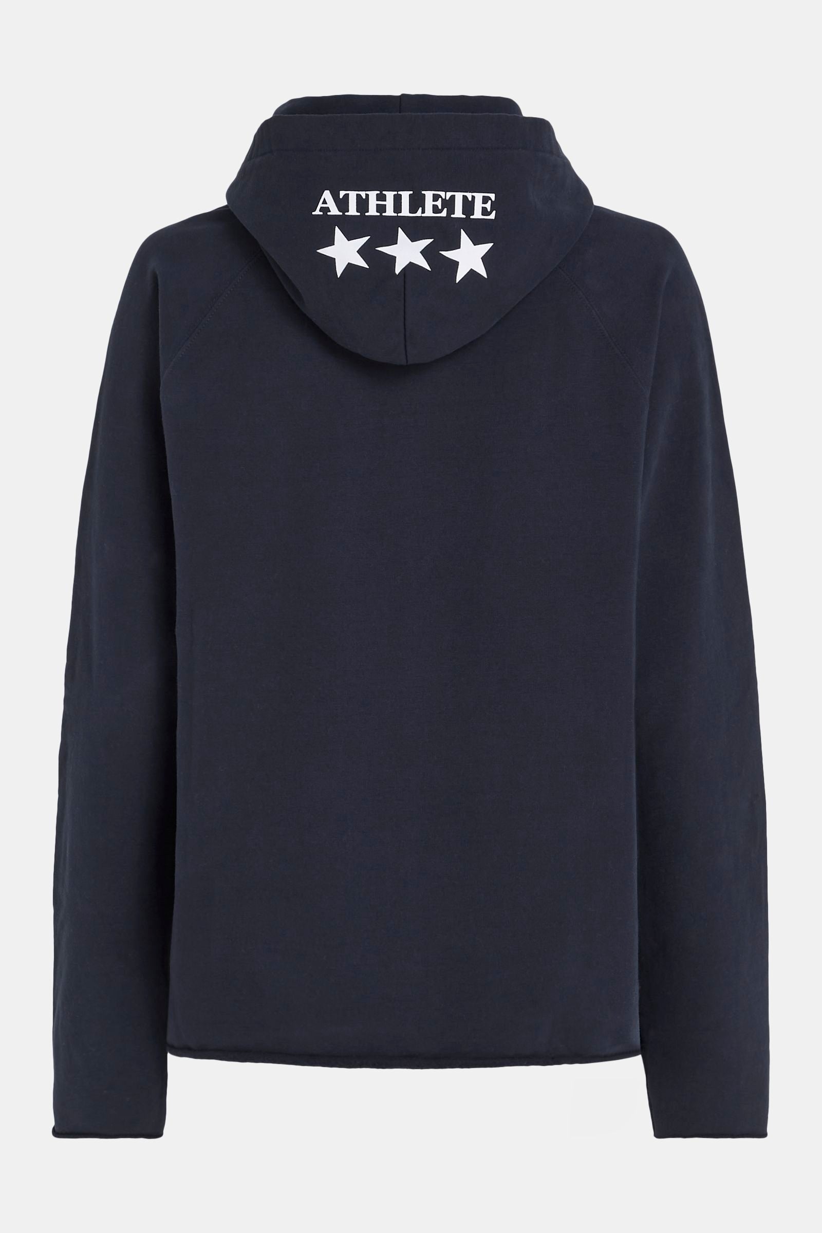 HOODIE PRINT (W24F1504) NAVY - WHITE