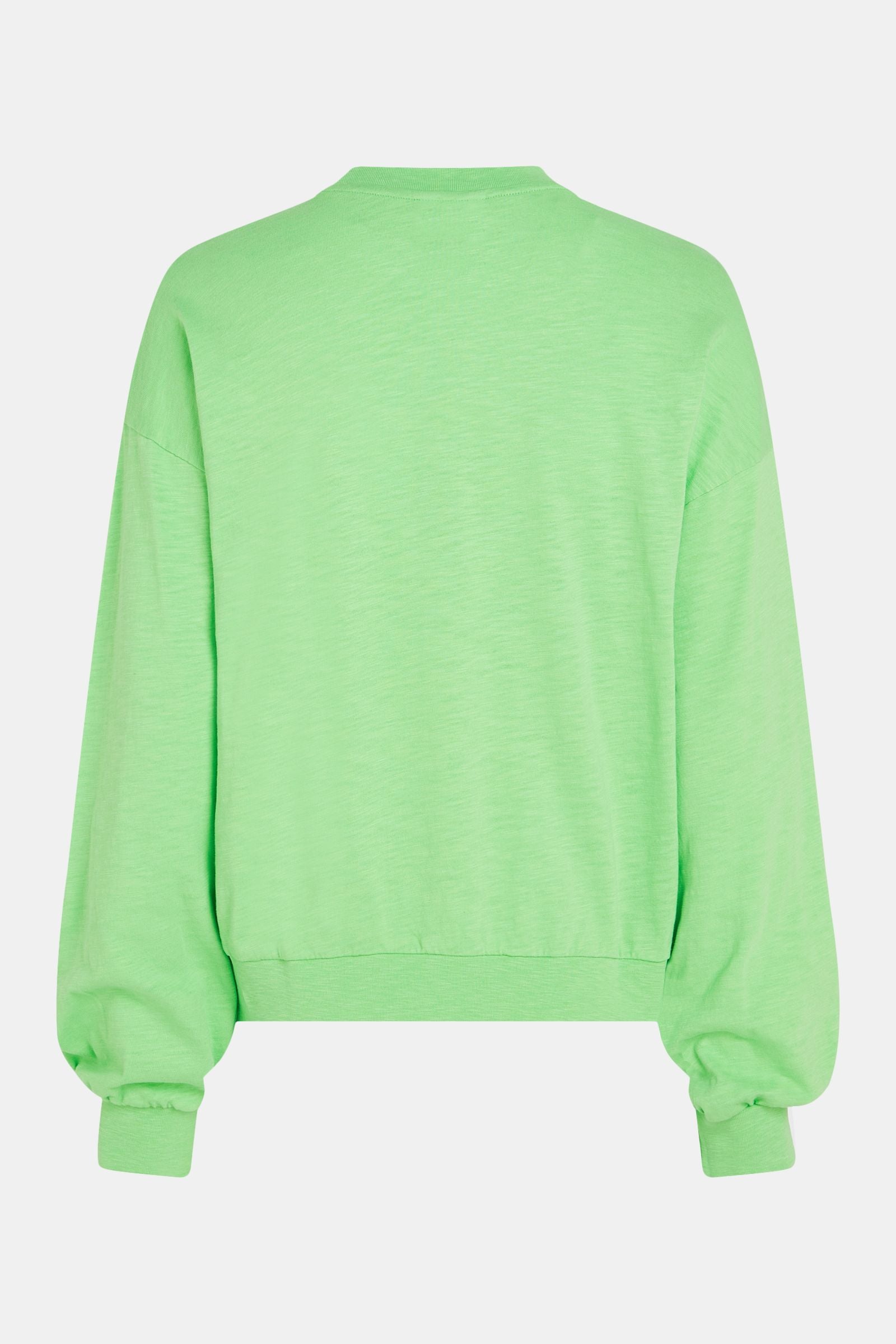 SWEATER PRINT (W24F1509) VIVID GREEN - ECRU