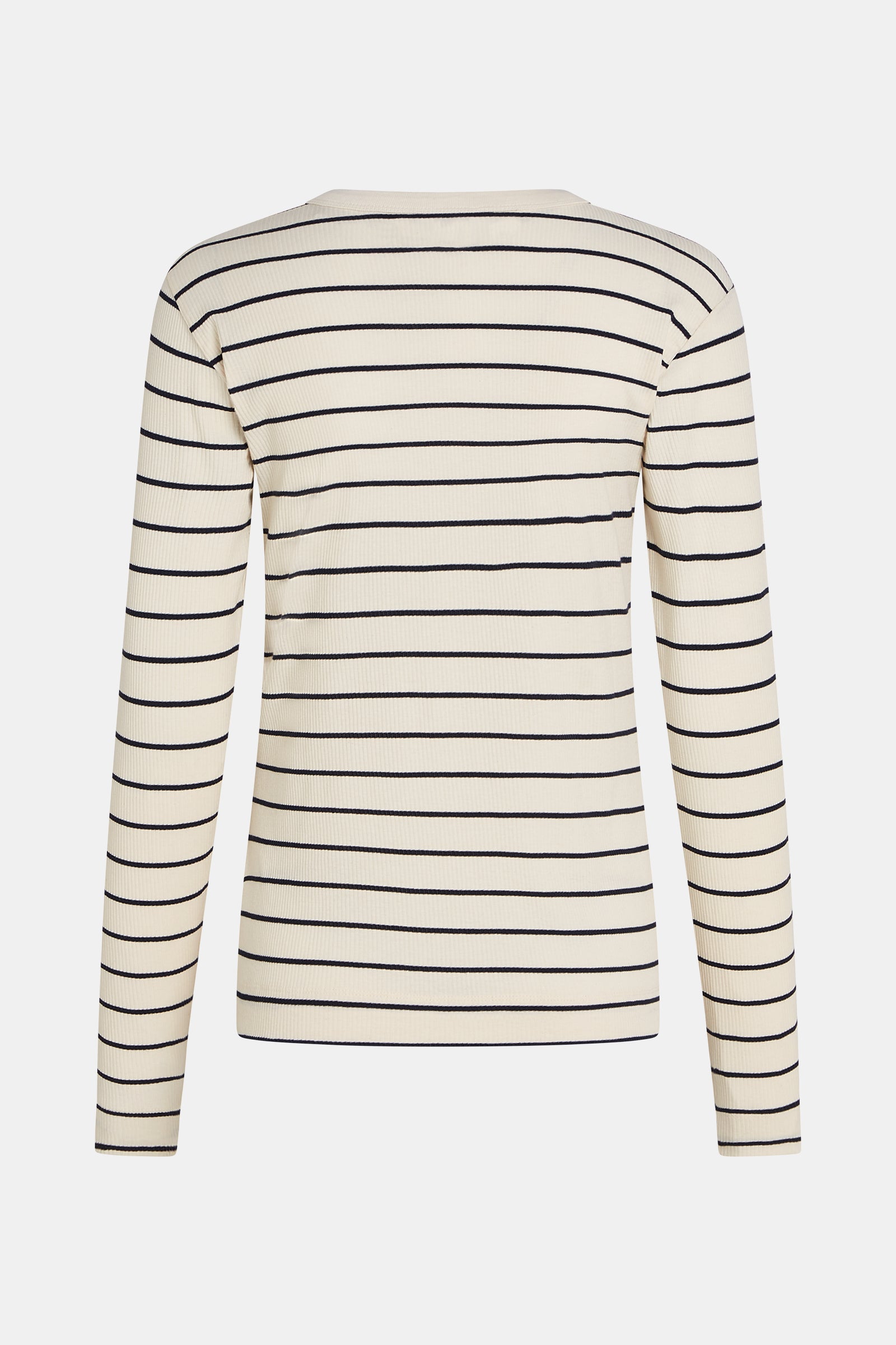 LONGSLEEVE SMALL STRIPE (W24F1545) ECRU - NAVY