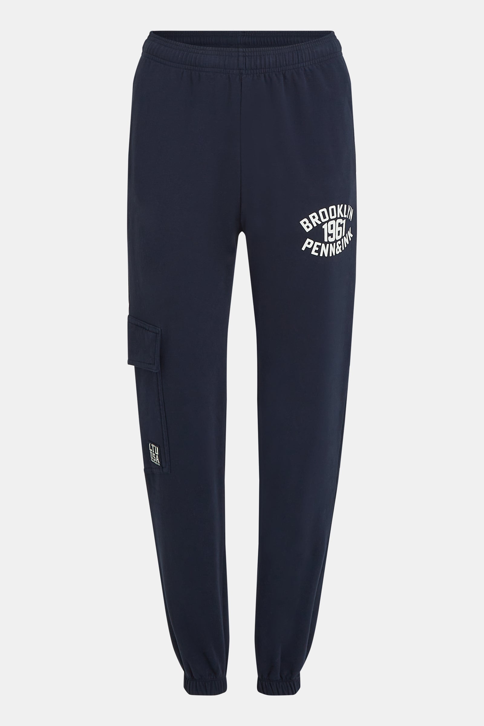 TROUSERS PRINT (W24F1554LTD) NAVY - ECRU