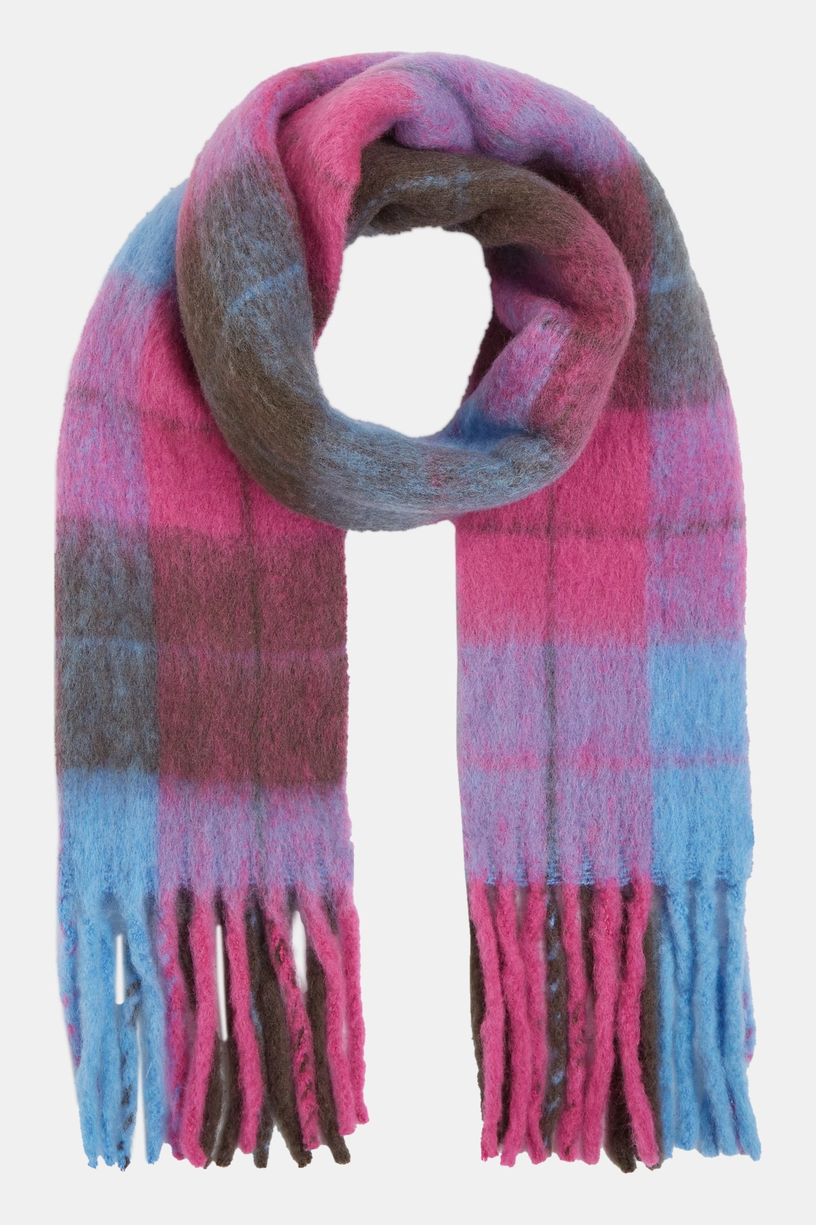 SCARF (W24M104) PINK - BLUE