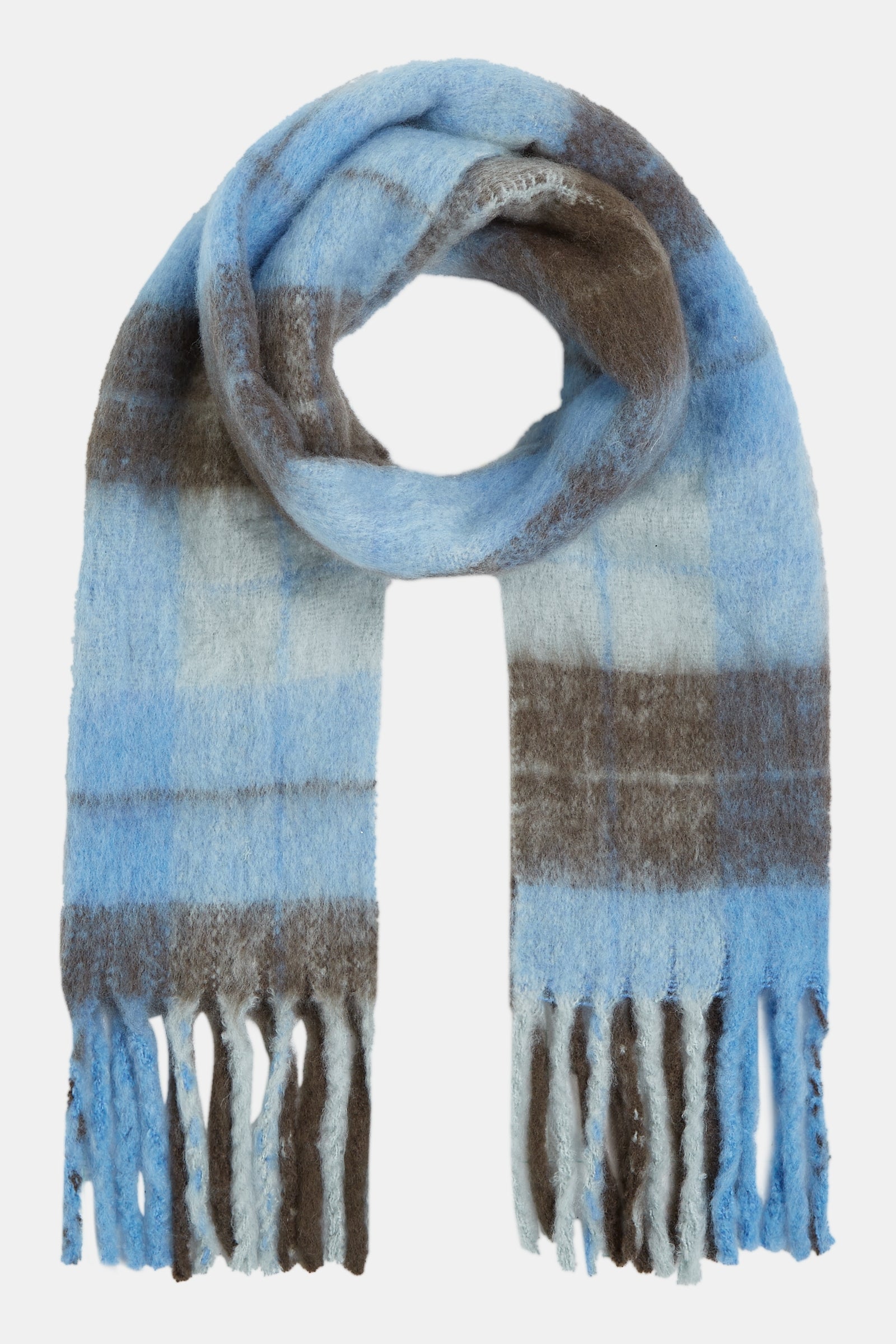 SCARF (W24M104) BLUE - LIGHT BLUE