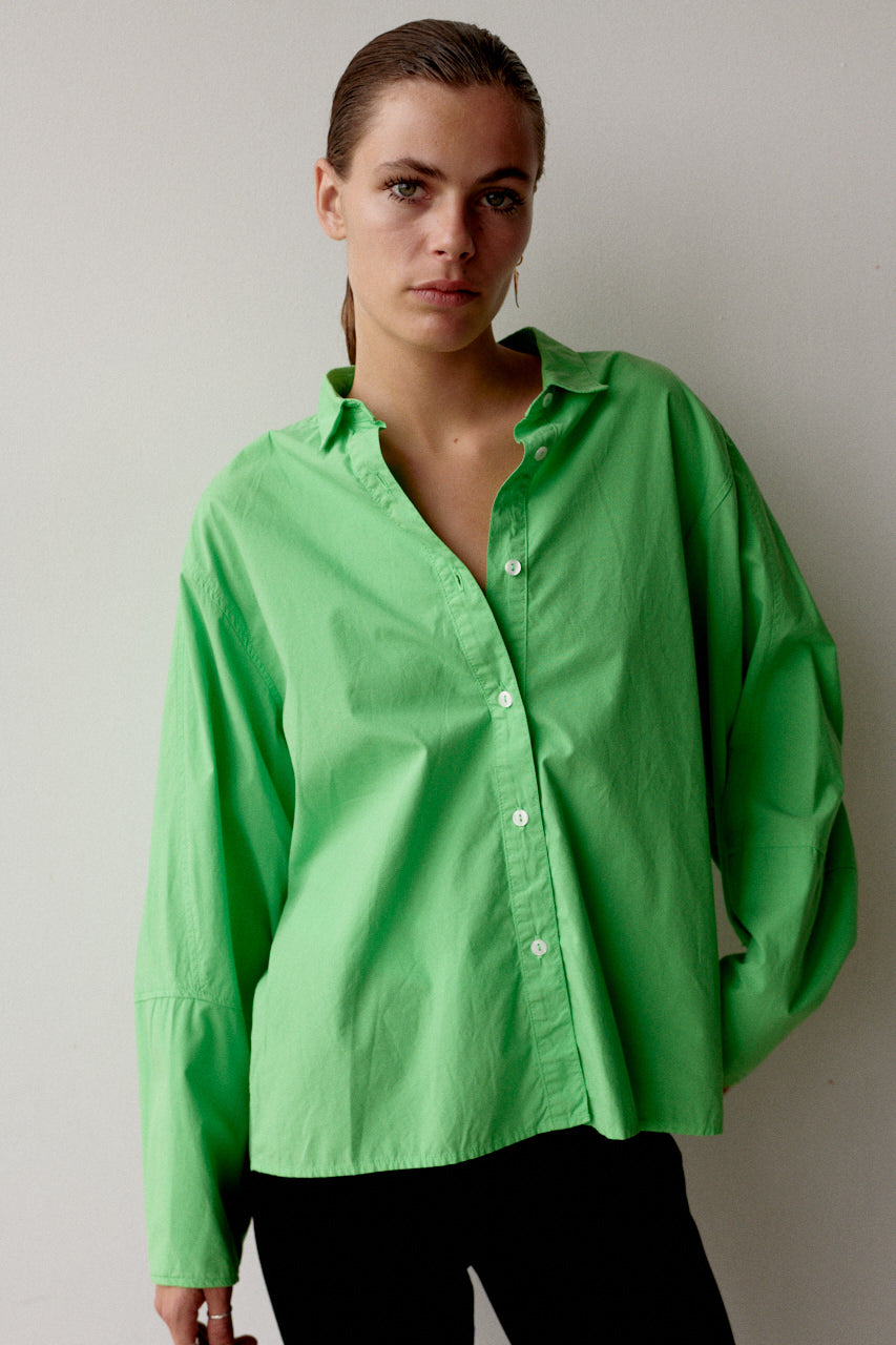 BLOUSE (W24Z673) VIVID GREEN