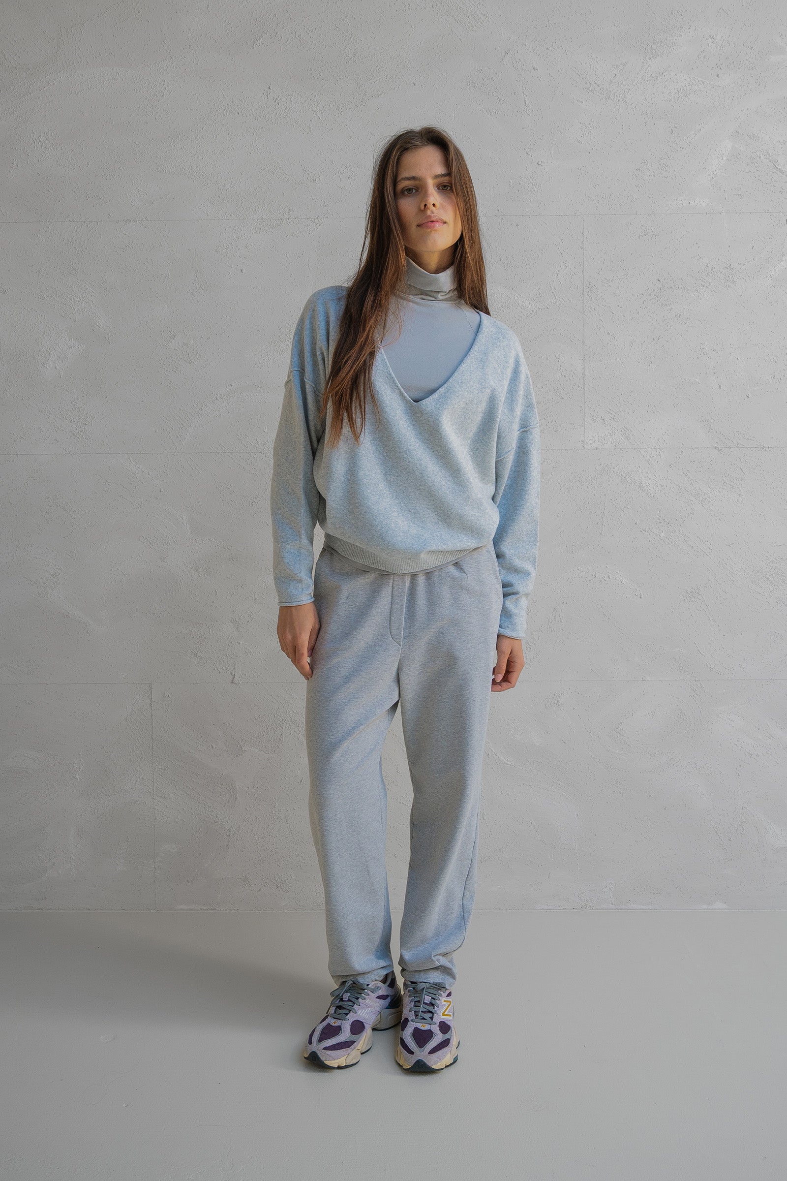 JUMPER (W25B344) GREY MELANGE