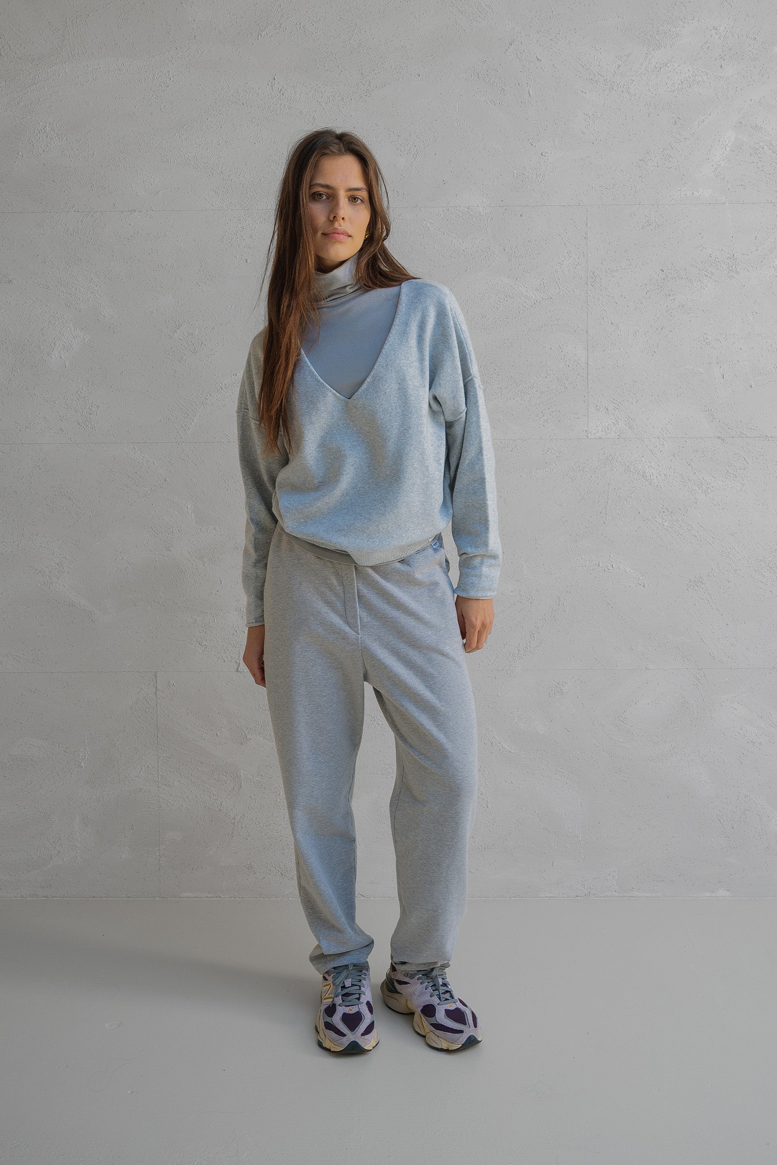 JUMPER (W25B344) GREY MELANGE