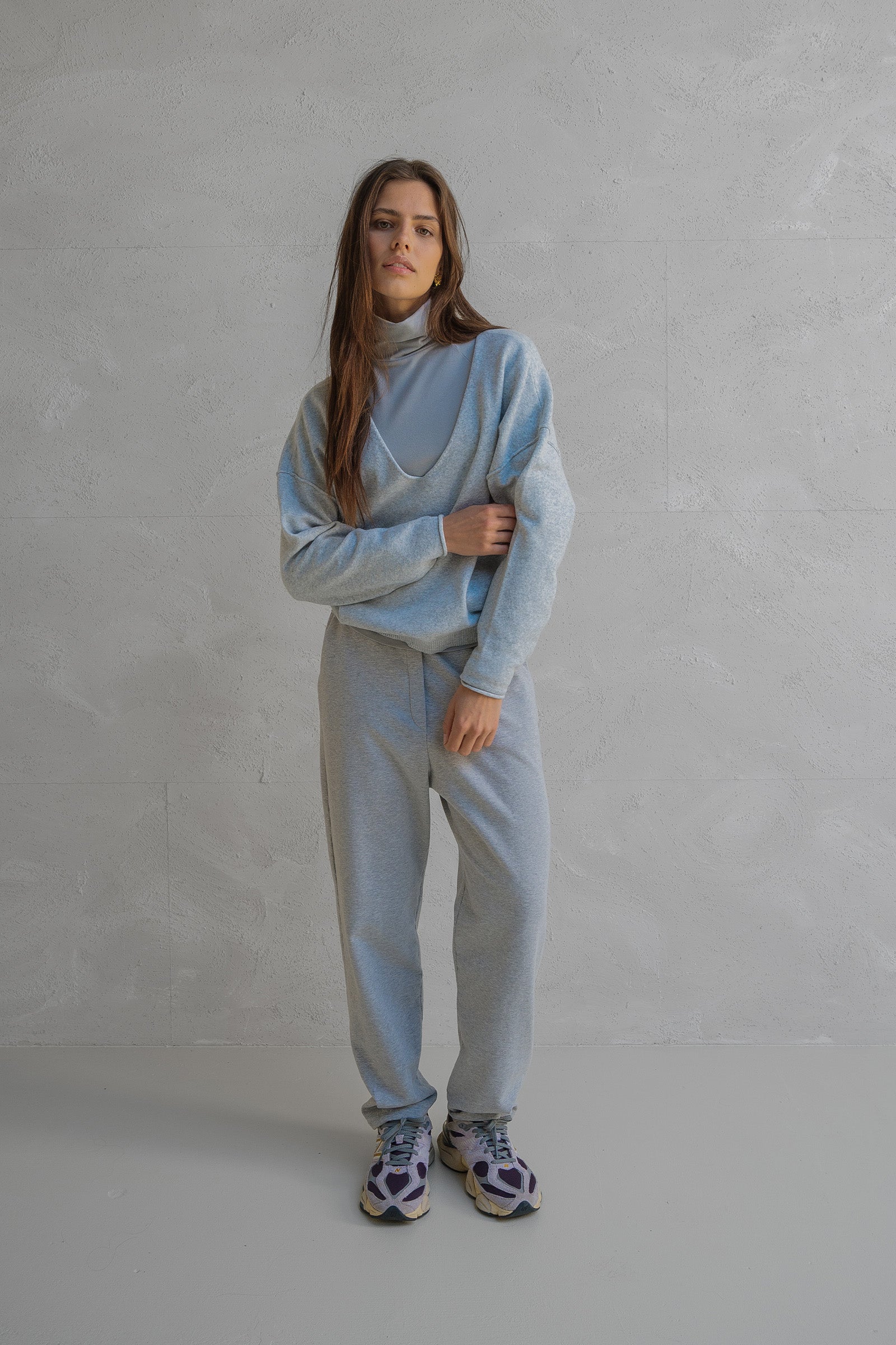 JUMPER (W25B344) GREY MELANGE