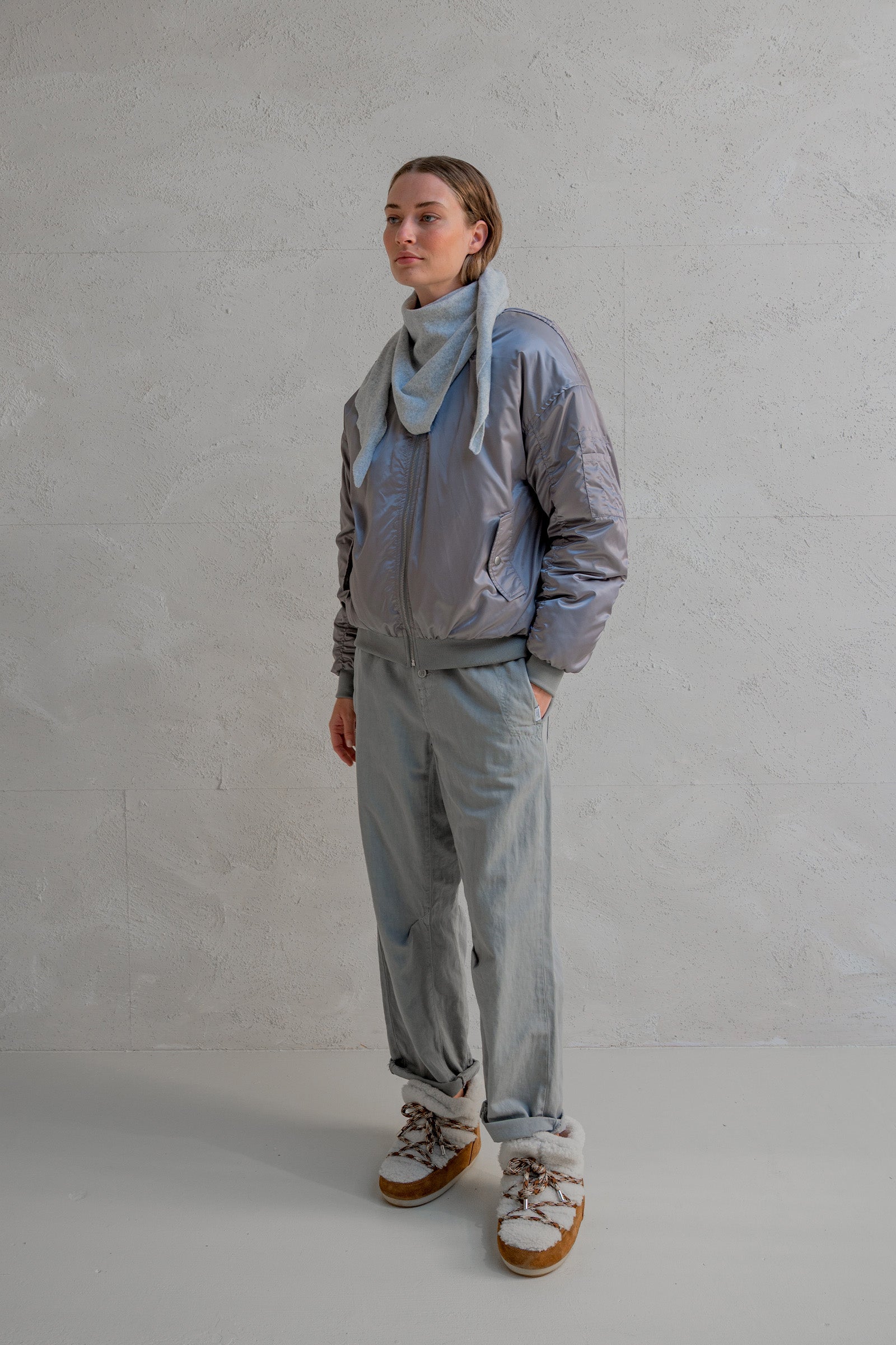 JACKET (W25C289) SILVER