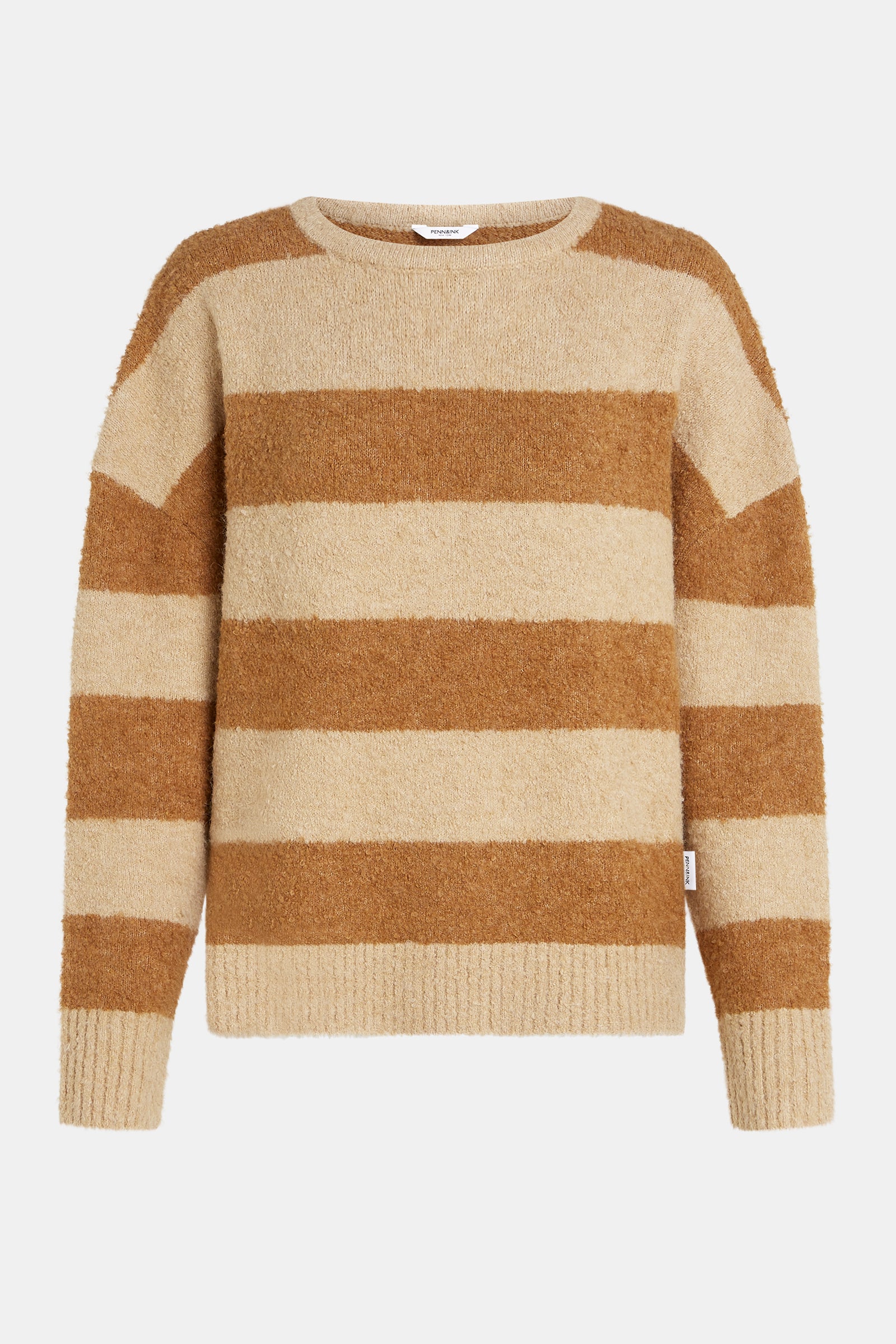 JUMPER STRIPE (W25C297) BEIGE - CAMEL