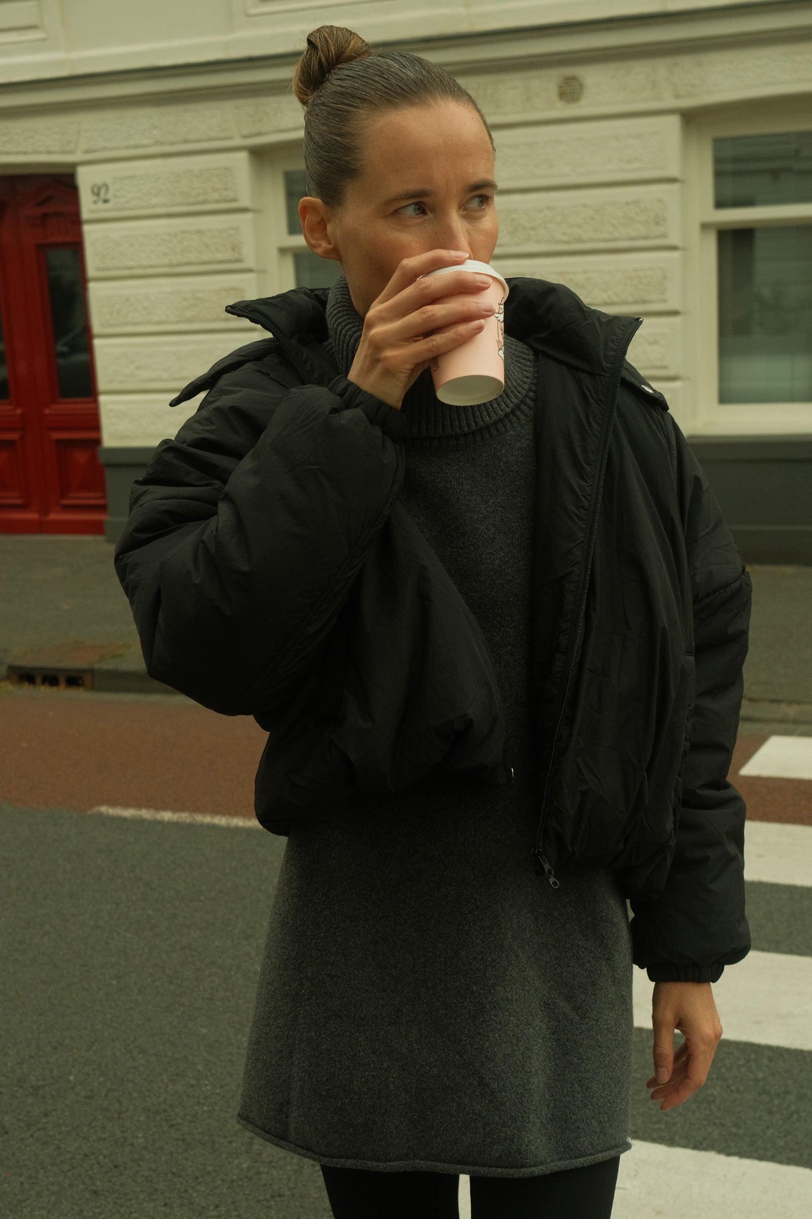 COAT (W25C320LTD) BLACK