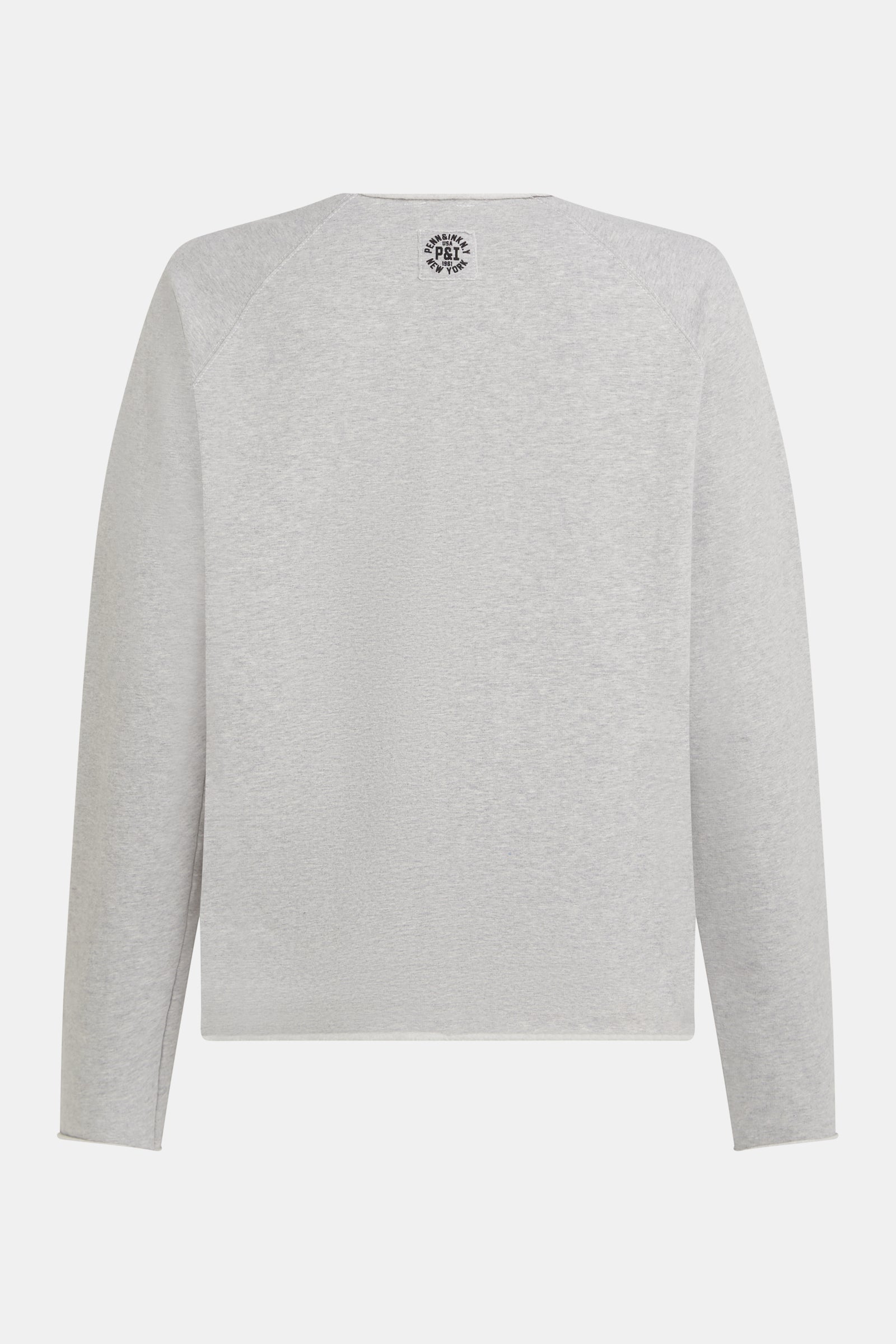 SWEATER PRINT (W25F1704-X) GREY MELANGE - BLACK